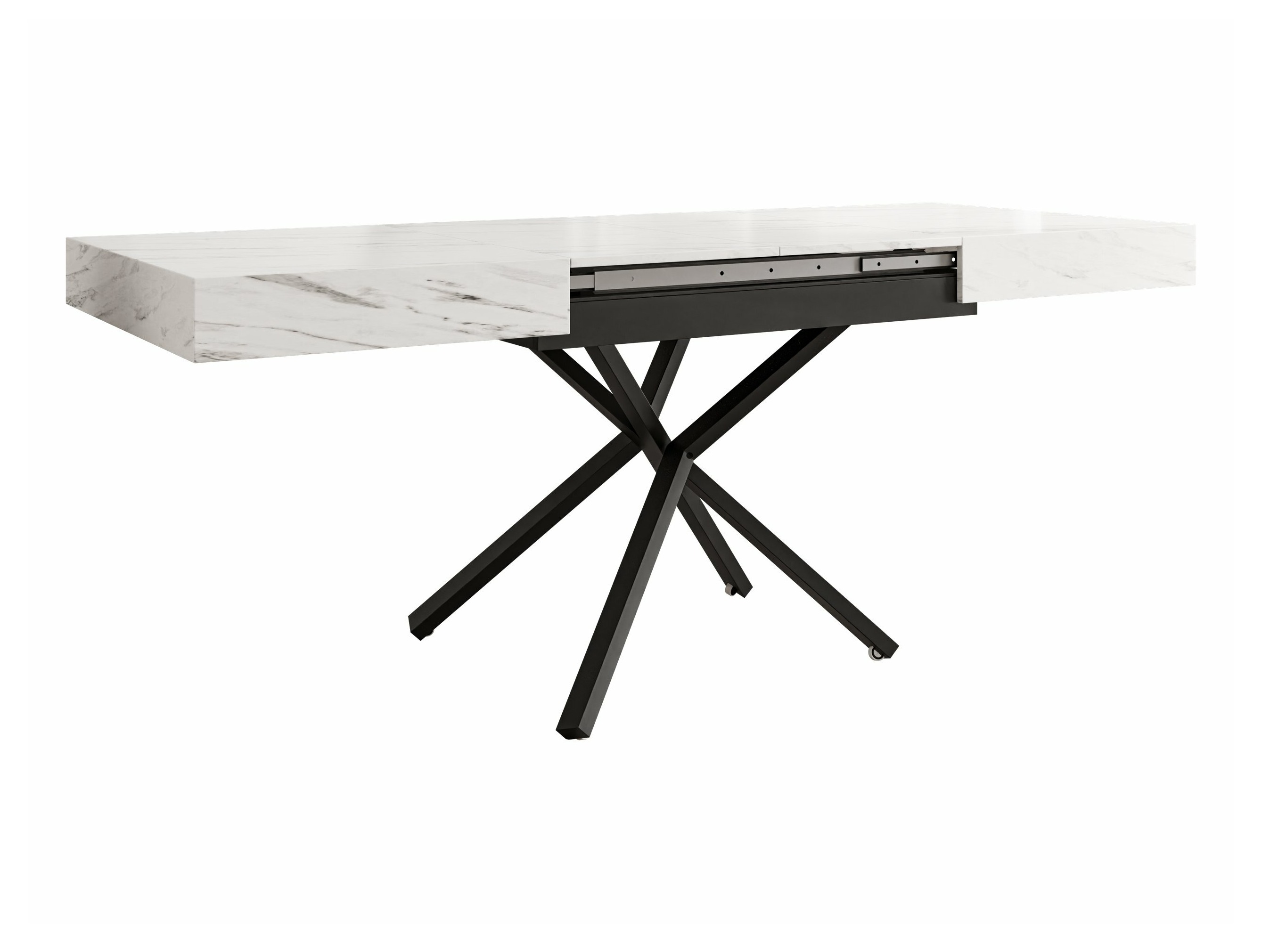 Tavolino trasformabile Oswego 176 (Marmo bianco)
