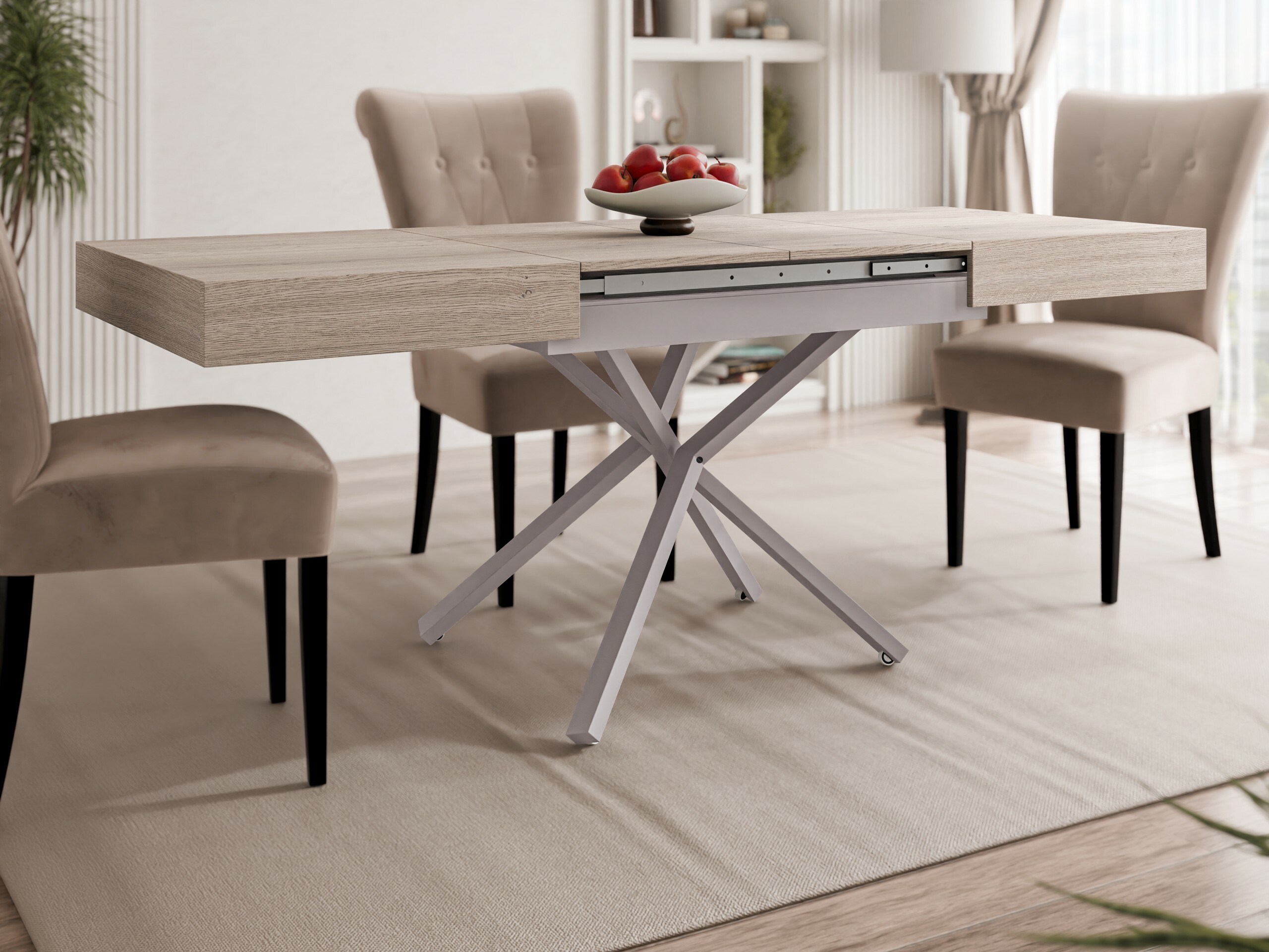 Tavolino trasformabile Oswego 177 (Quercia)