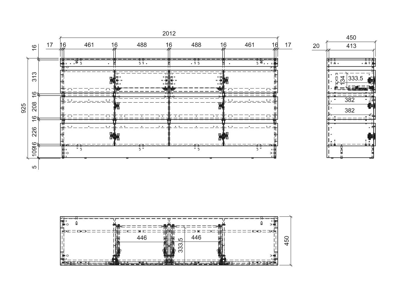 Cassettiera Numeri 103