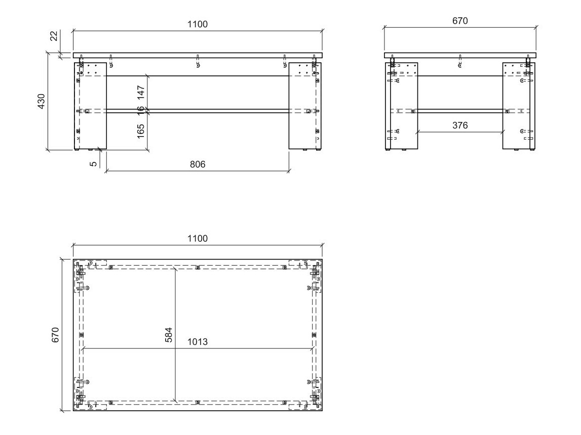 Tavolino da caffè Numeri 105