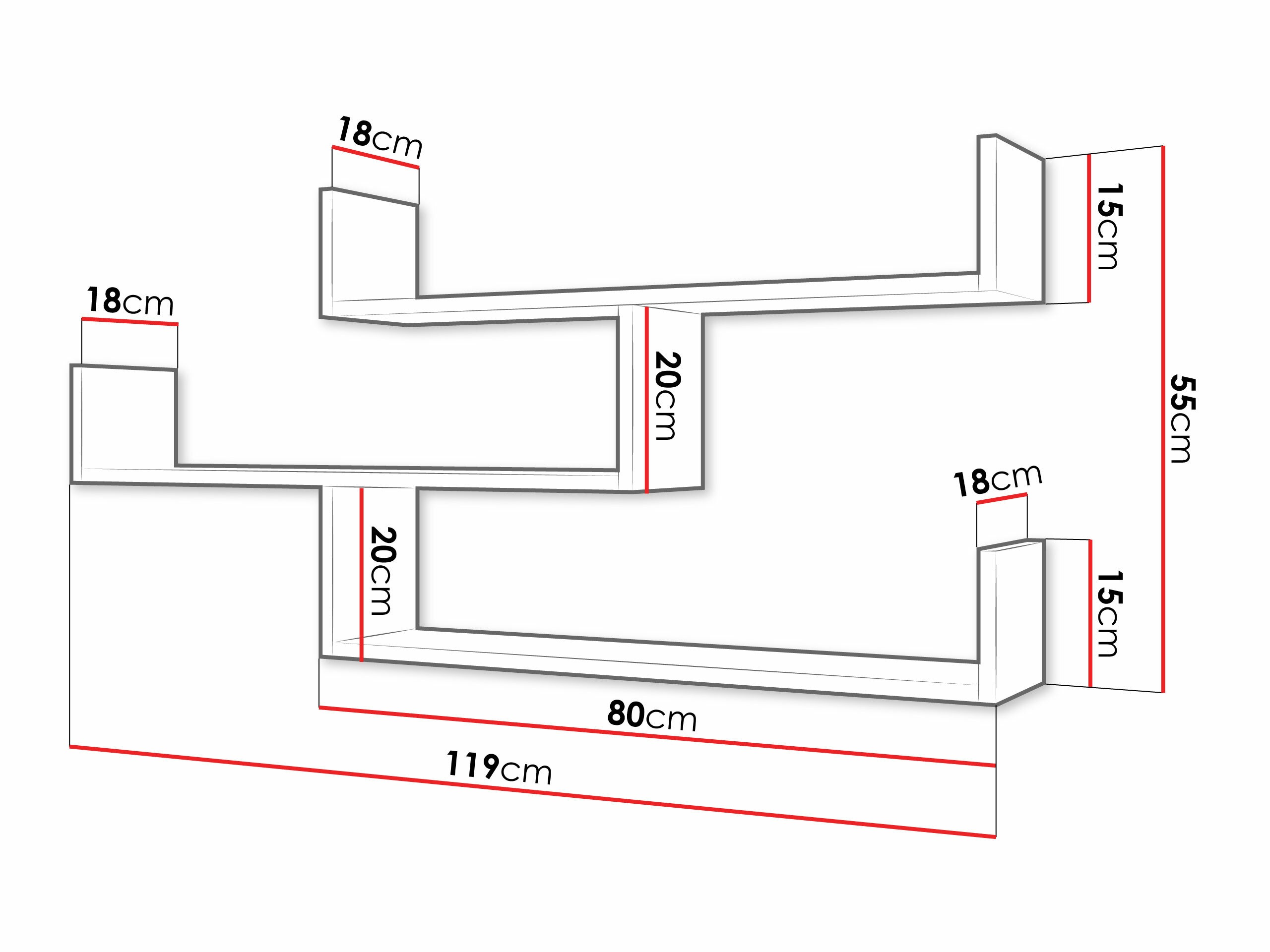 Mensola Lexicon I (Sonoma quercia)