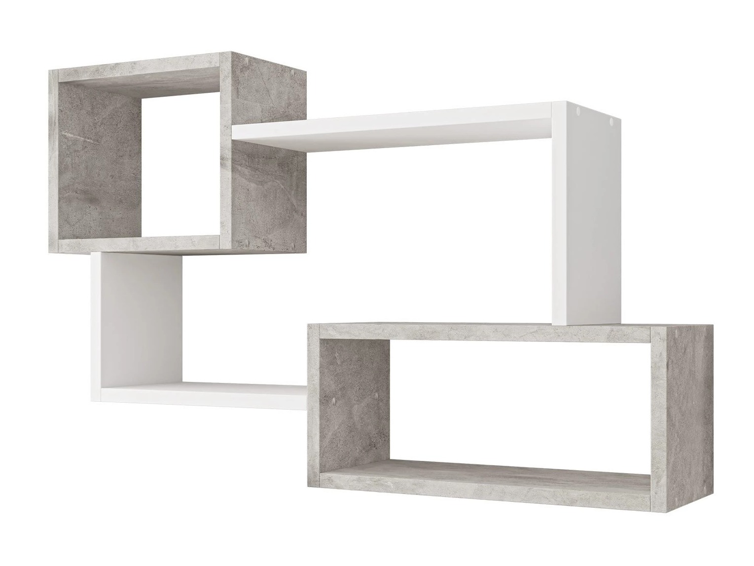 Mensola Lexicon II (Calcestruzzo + Bianco)