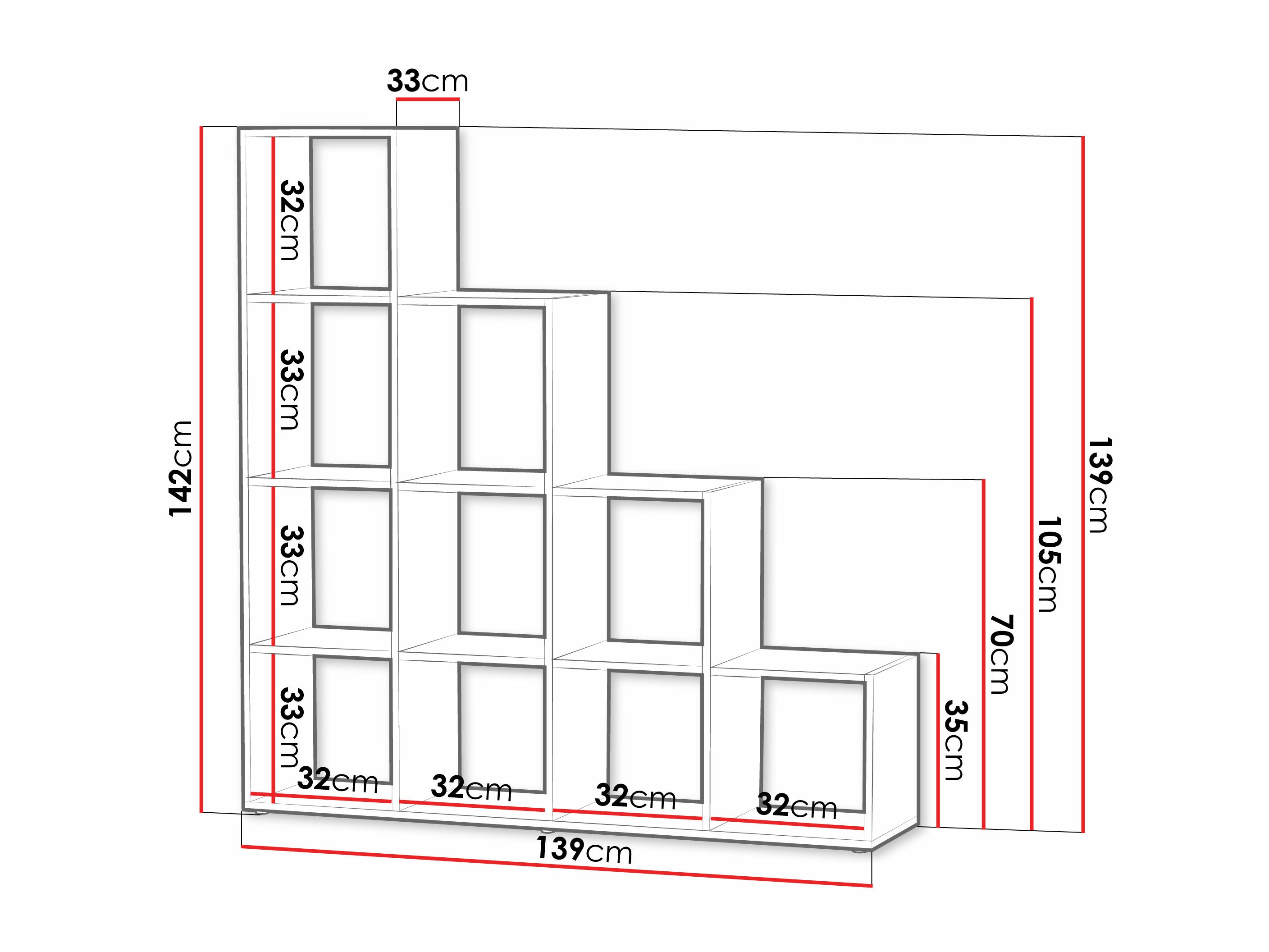 Scaffale Sarasota 111 (Bianco)