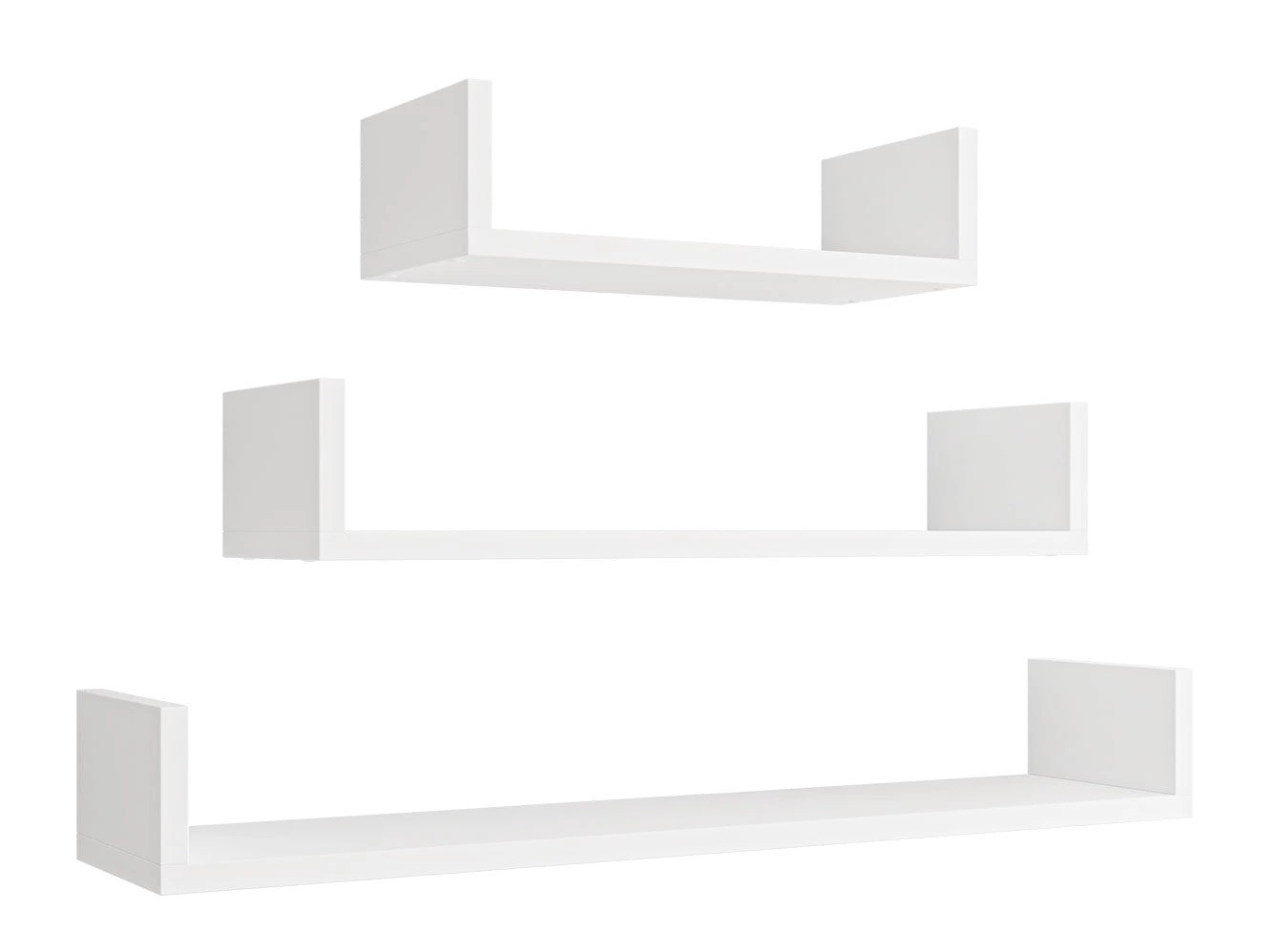 Set di mensole sospese Lexicon (Bianco)