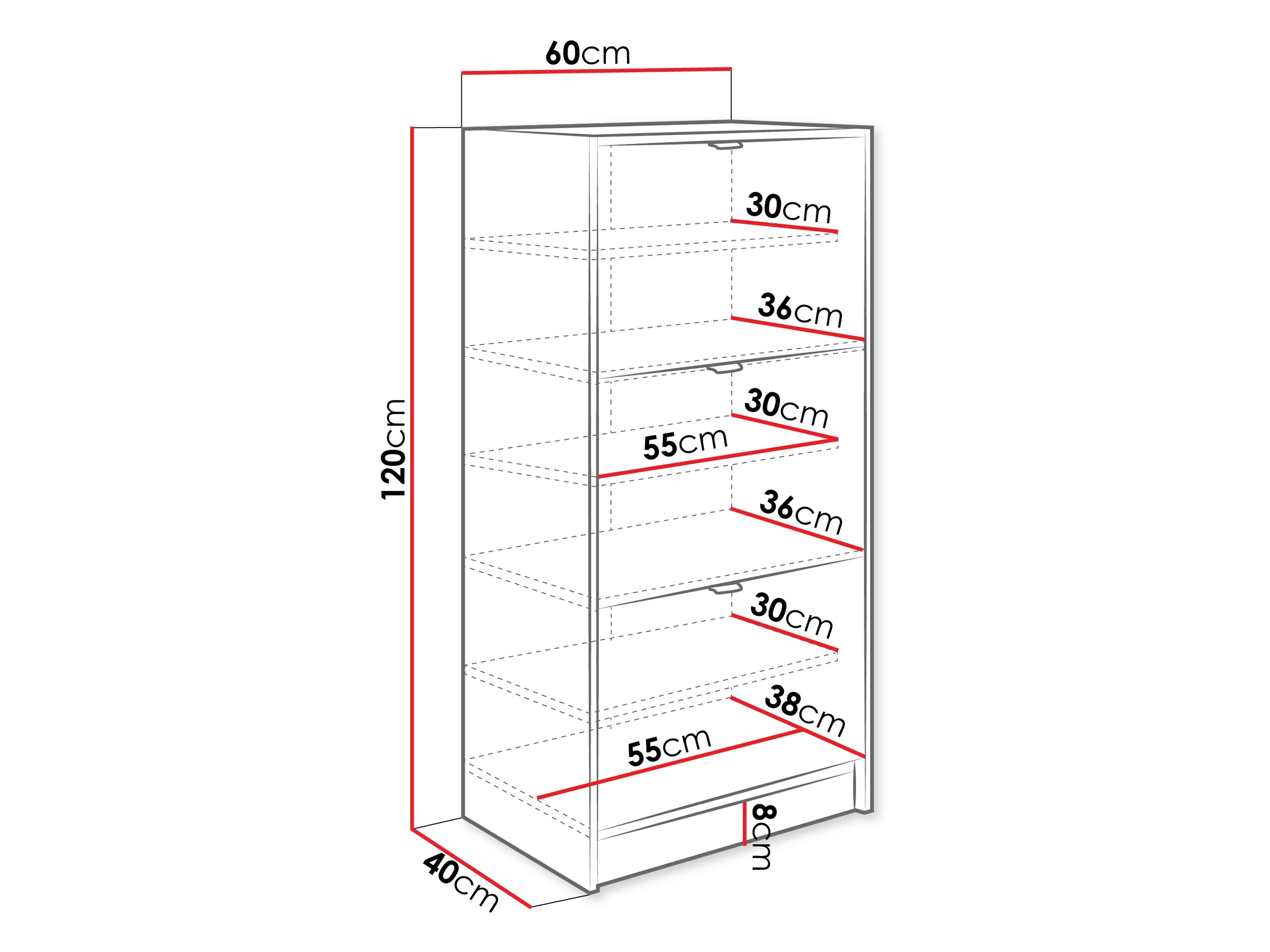 Scarpiera Comfivo Larmire 126 (Bianco)