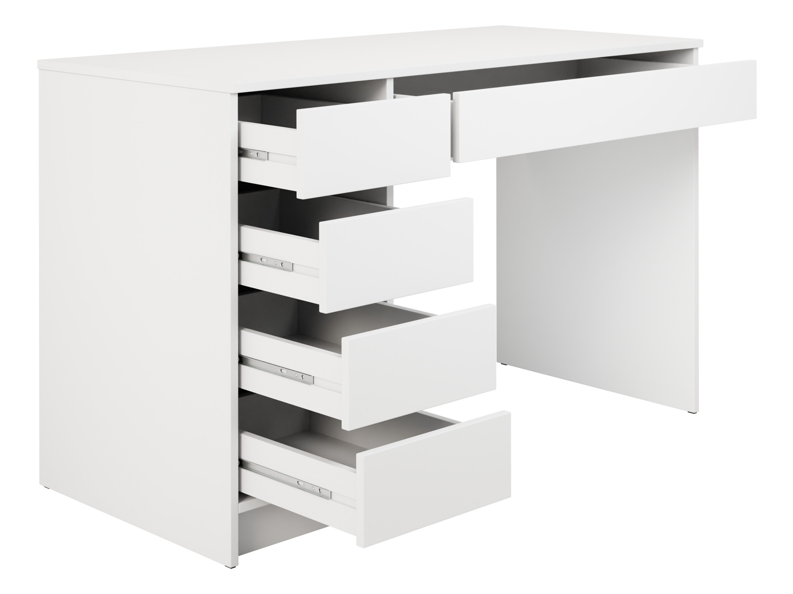Scrivania da ufficio Comfivo Terros I (Bianco + Bianco lucido)