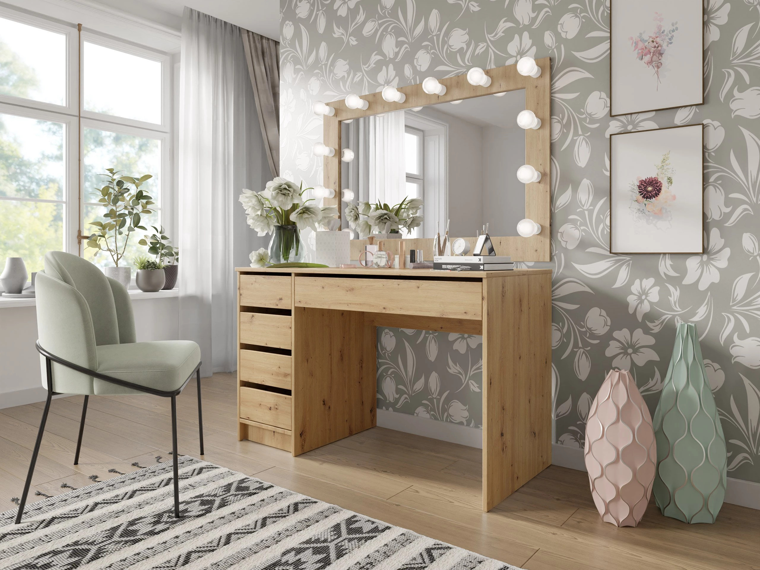 Scrivania da ufficio Comfivo Terros I (Rovere Artisan)