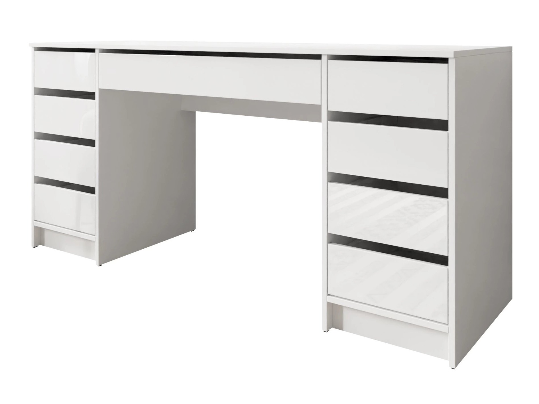 Scrivania da ufficio Comfivo Terros II (Bianco lucido + Bianco)