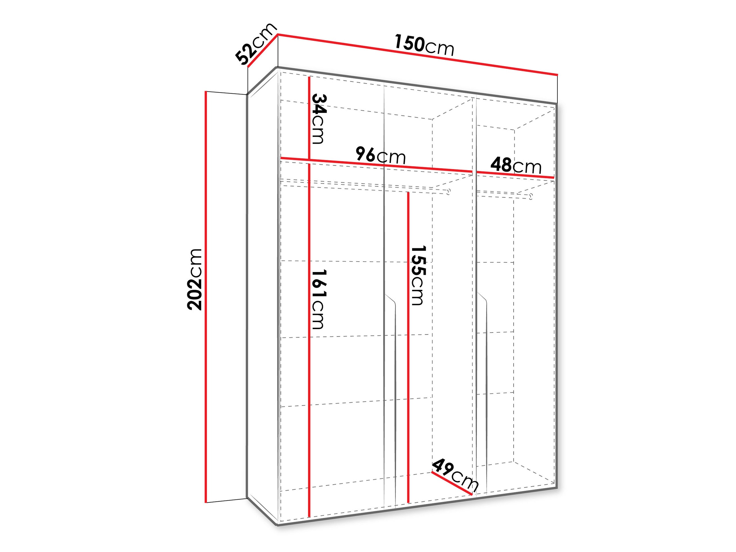 Armadio Hartford 580 (Nero)