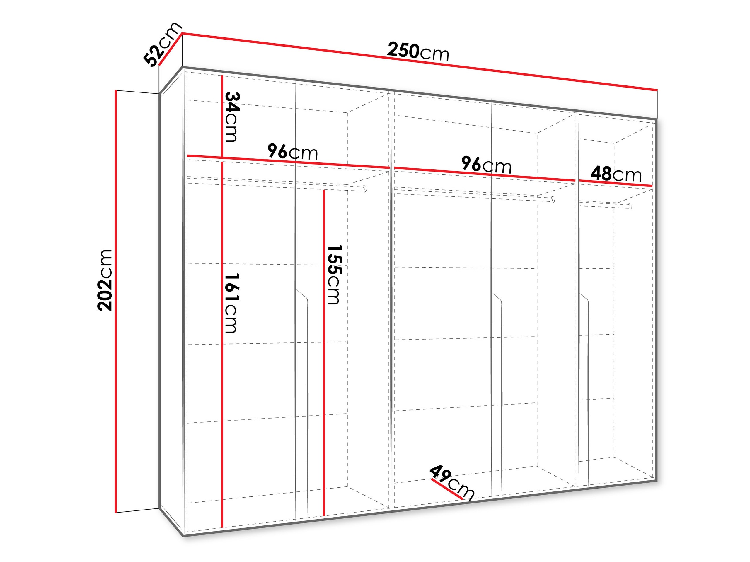 Armadio Hartford 582 (Bianco)
