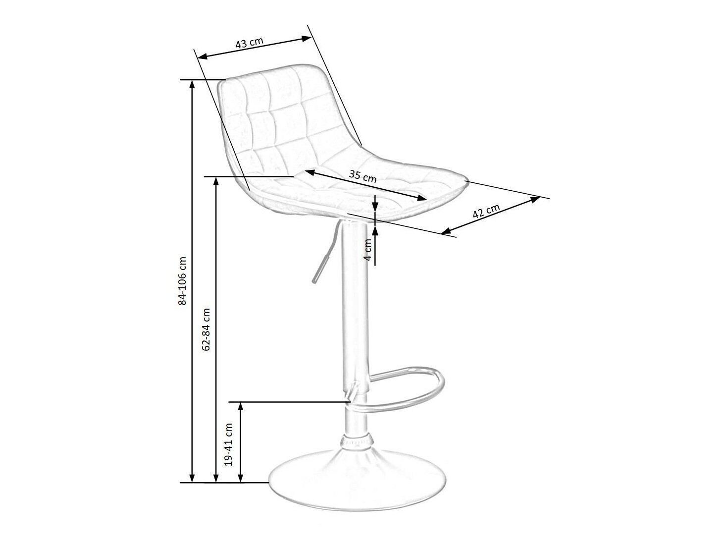 Sgabello da bar SL5424