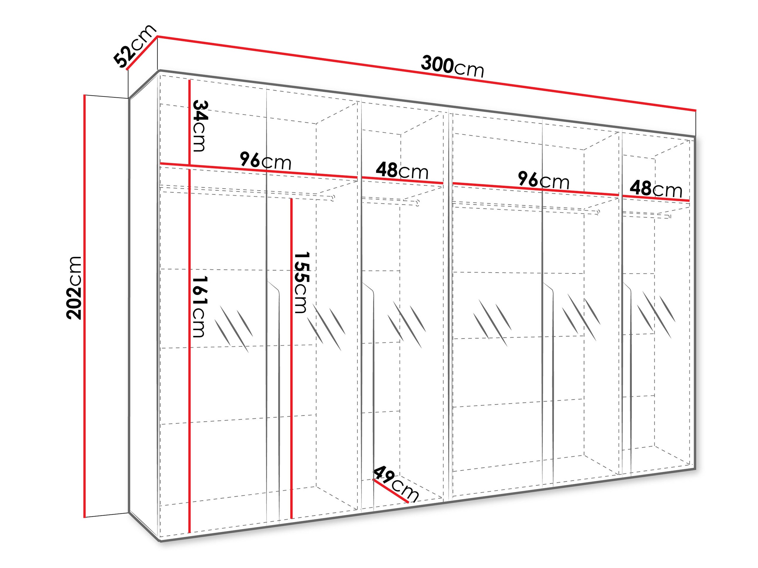 Armadio Hartford 593 (Nero)