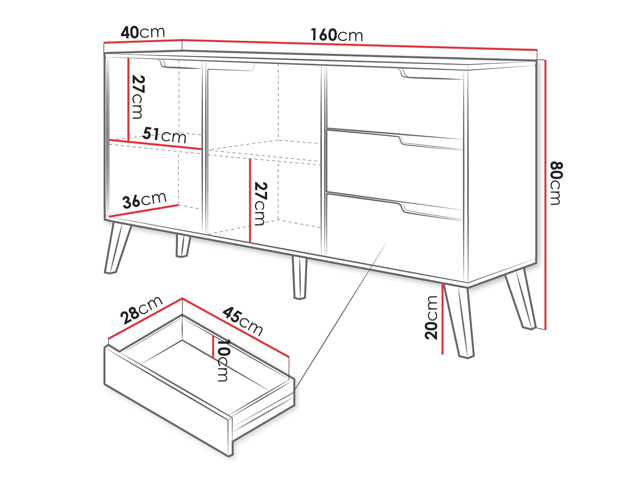Cassettiera Otis (Cachemire)