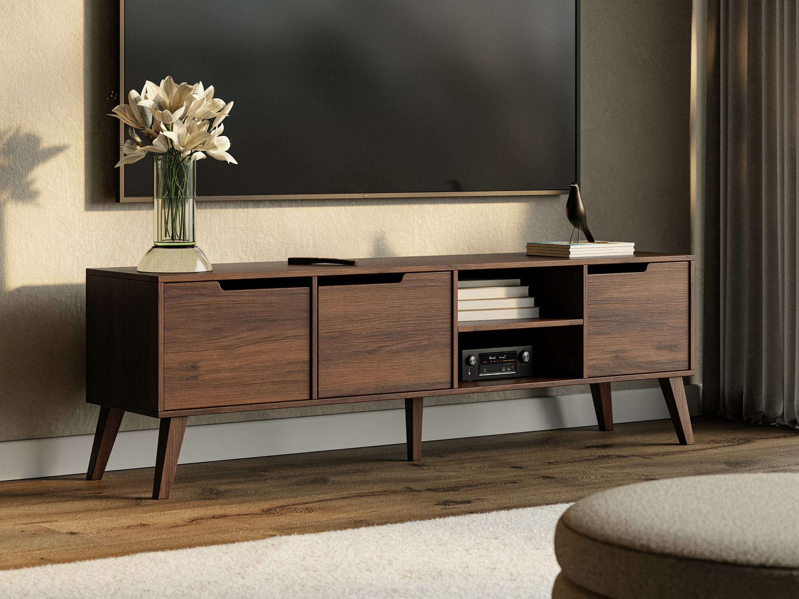 Mobile porta TV Otis II (Noce)