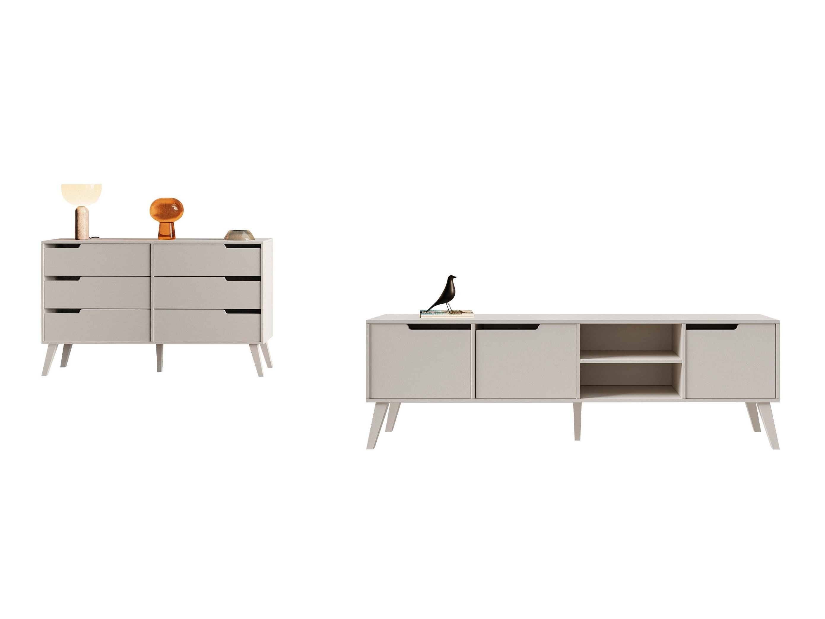 Parete attrezzata Elbtive 105 (Cachemire)