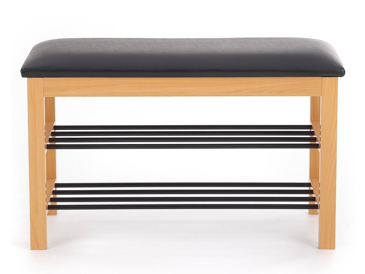 Ripiano per scarpe Houston 967 (Legno massiccio + Nero)
