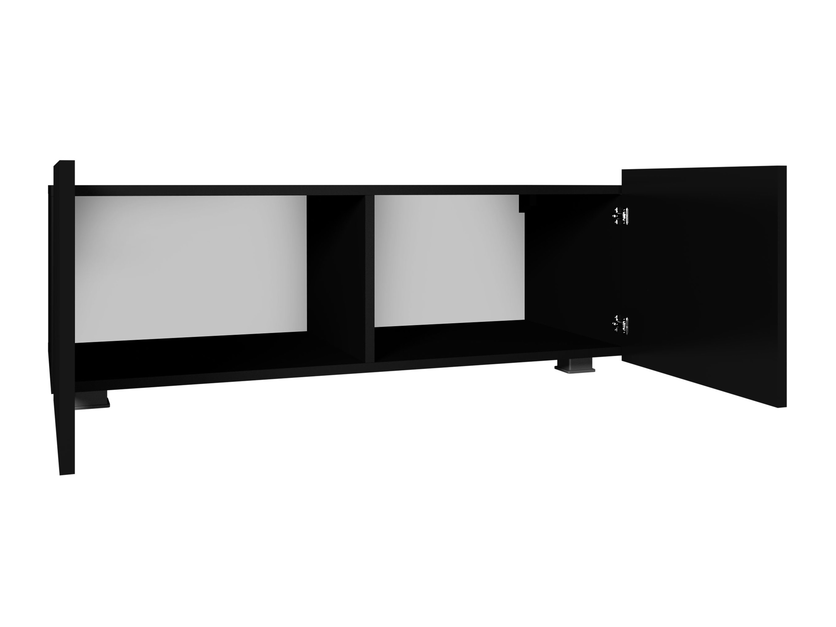 Mobile porta TV Remus I (Bianco + Bianco lucido)