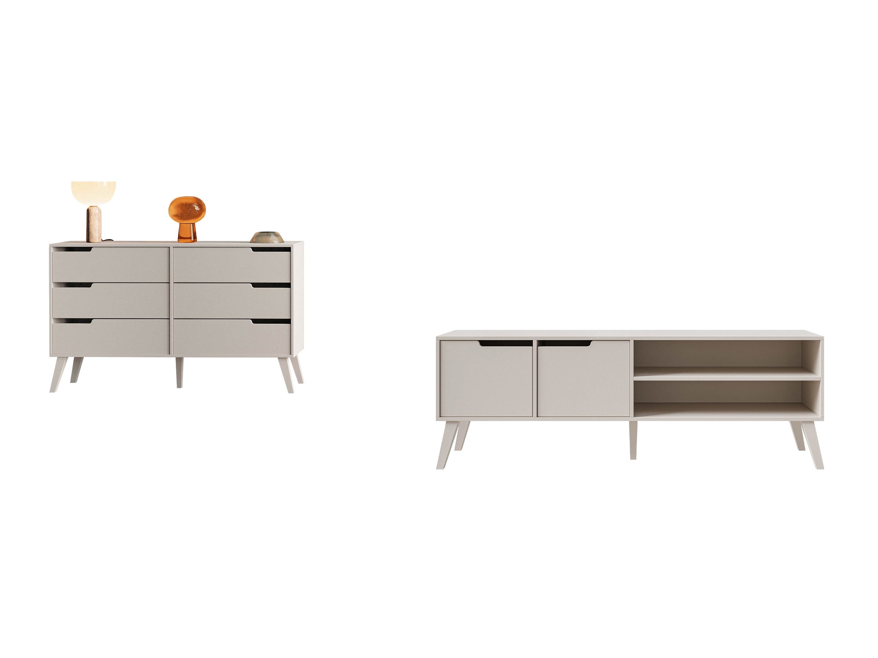 Parete attrezzata Elbtive 106 (Cachemire)