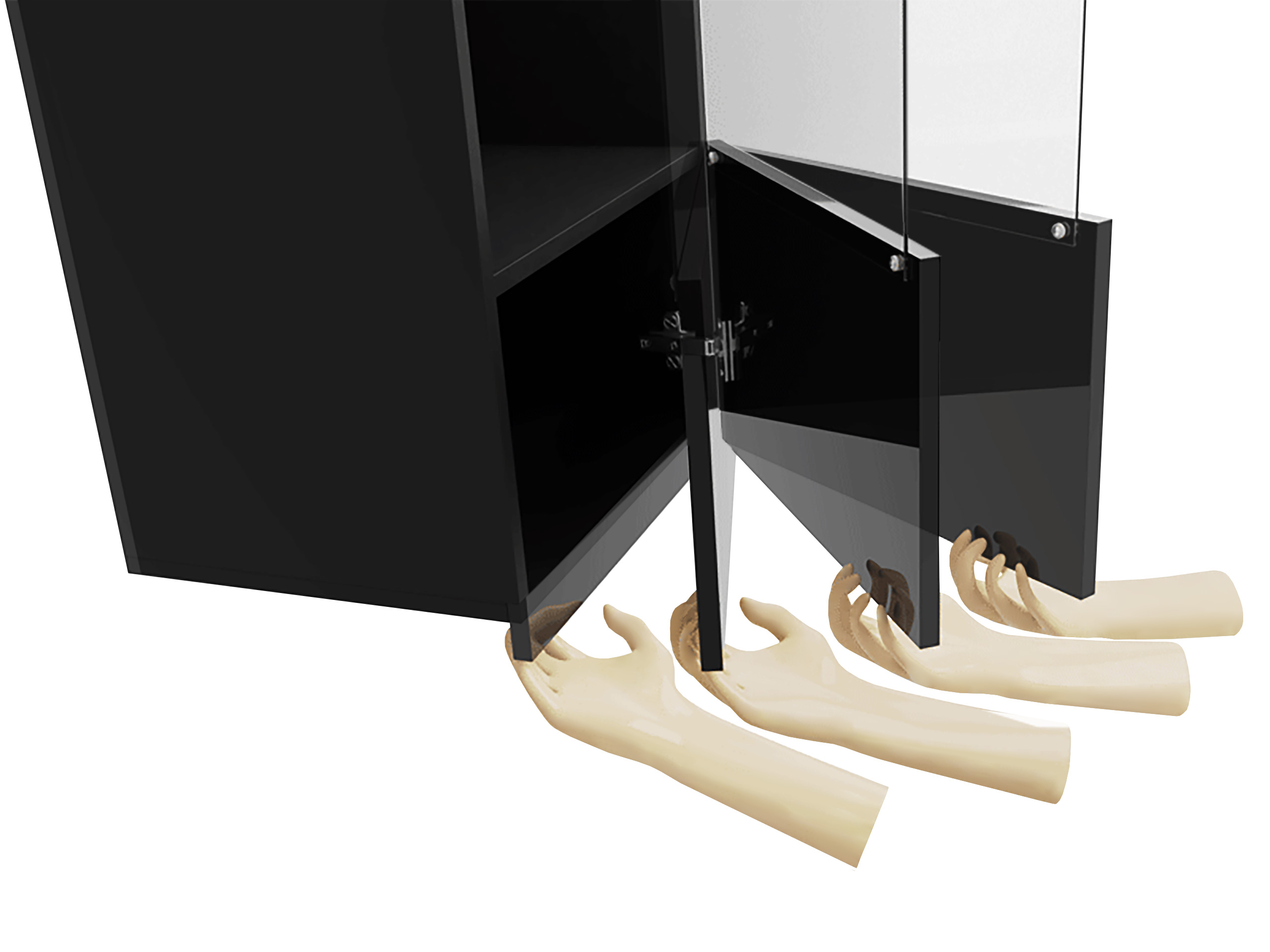 Pensile Remus I (Nero + Nero lucido)