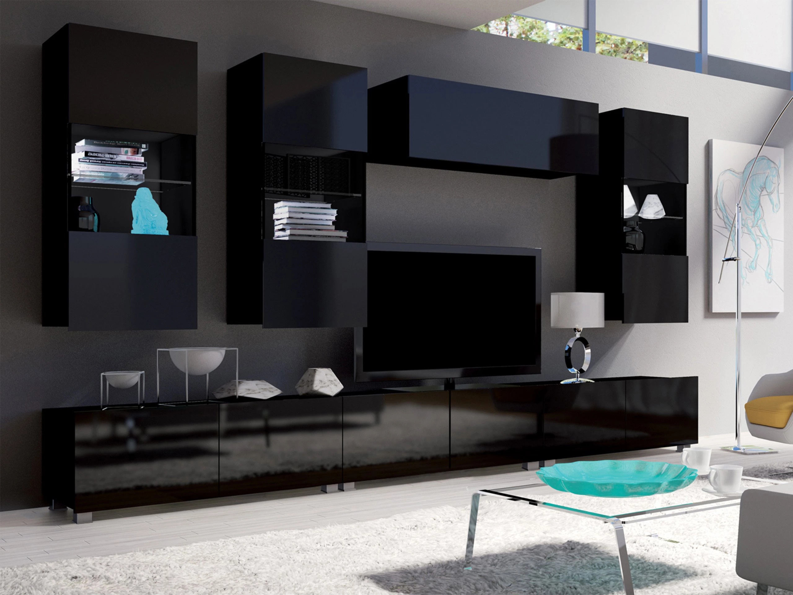 Pensile Remus I (Nero + Nero lucido)