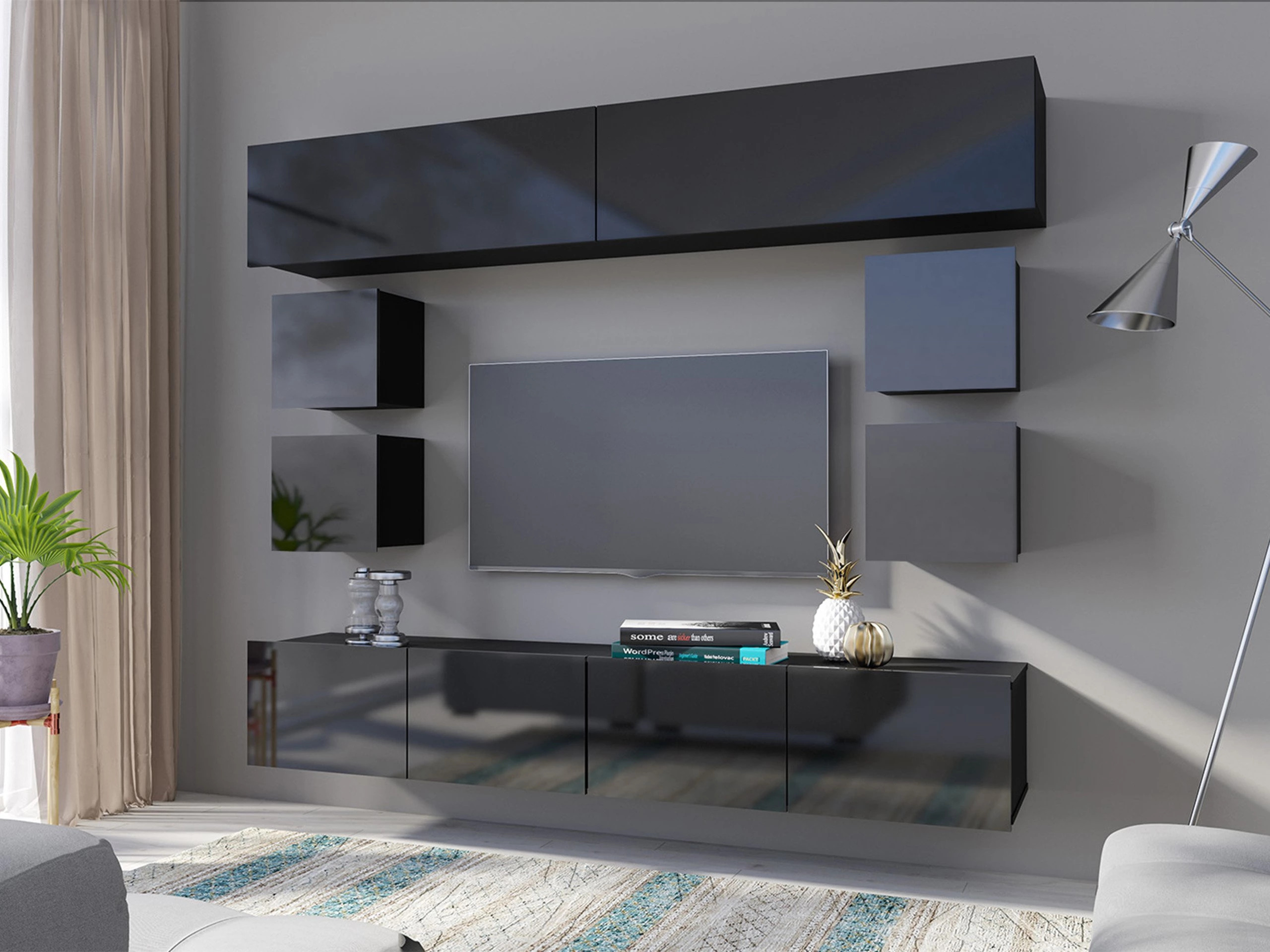 Pensile Remus II (Nero + Nero lucido)