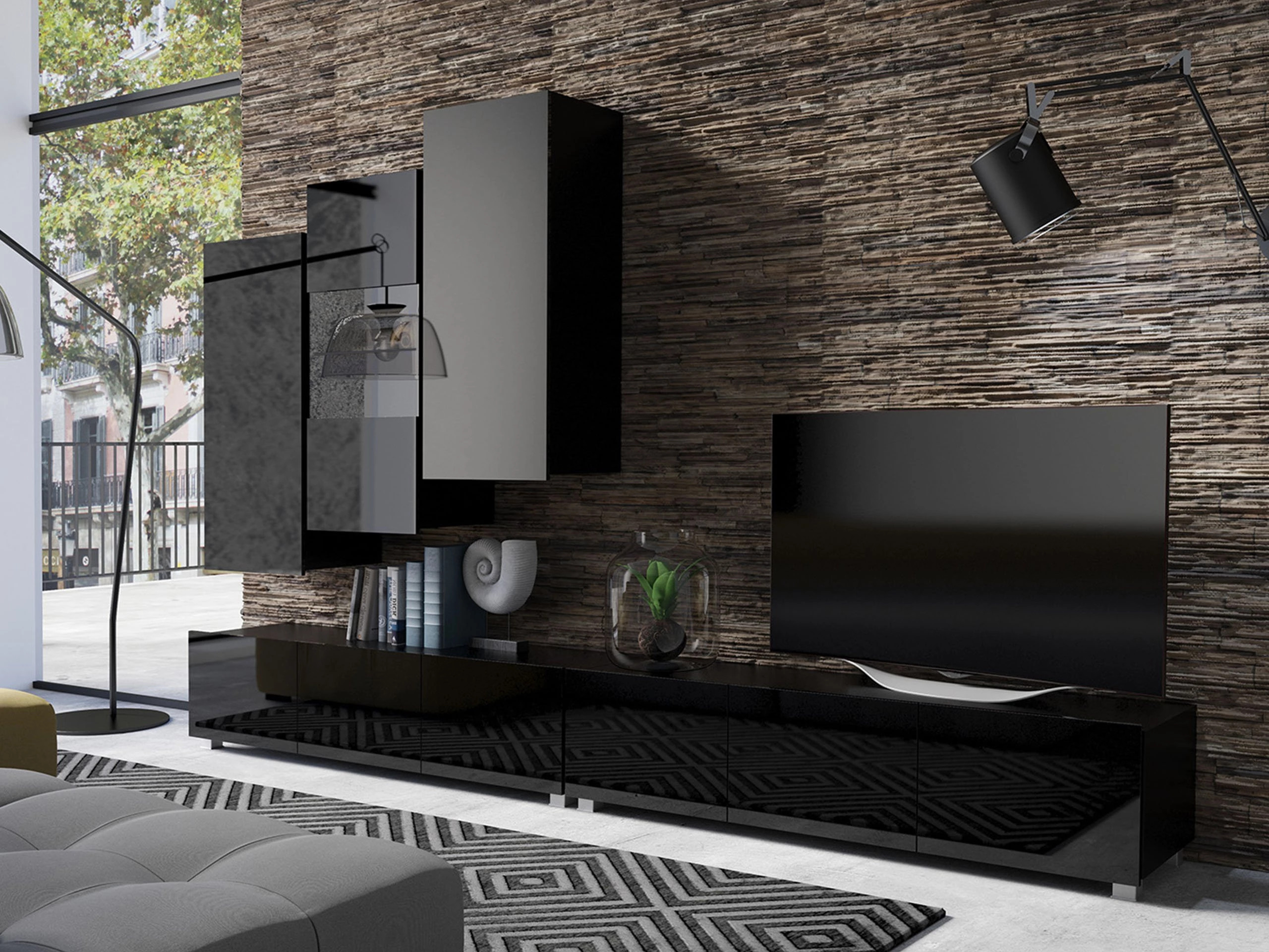 Pensile Remus III (Nero + Nero lucido)