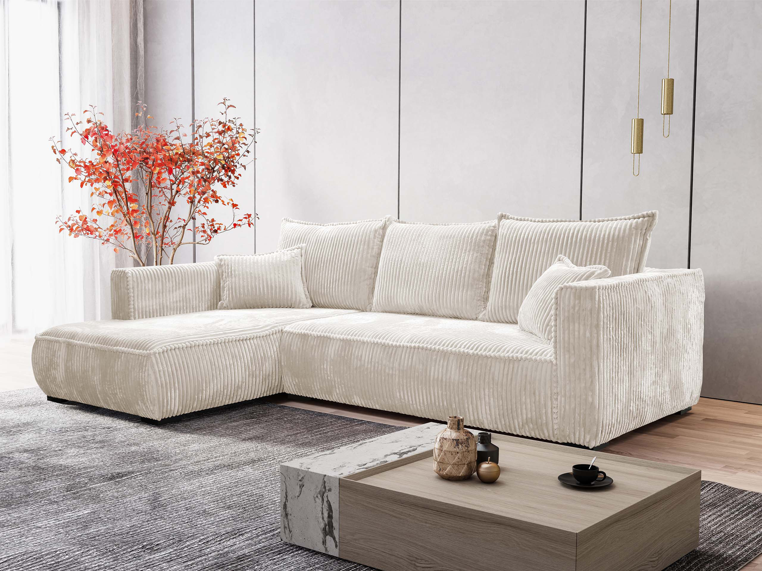 Divano angolare TrendyNest Circas (Tilia 01)