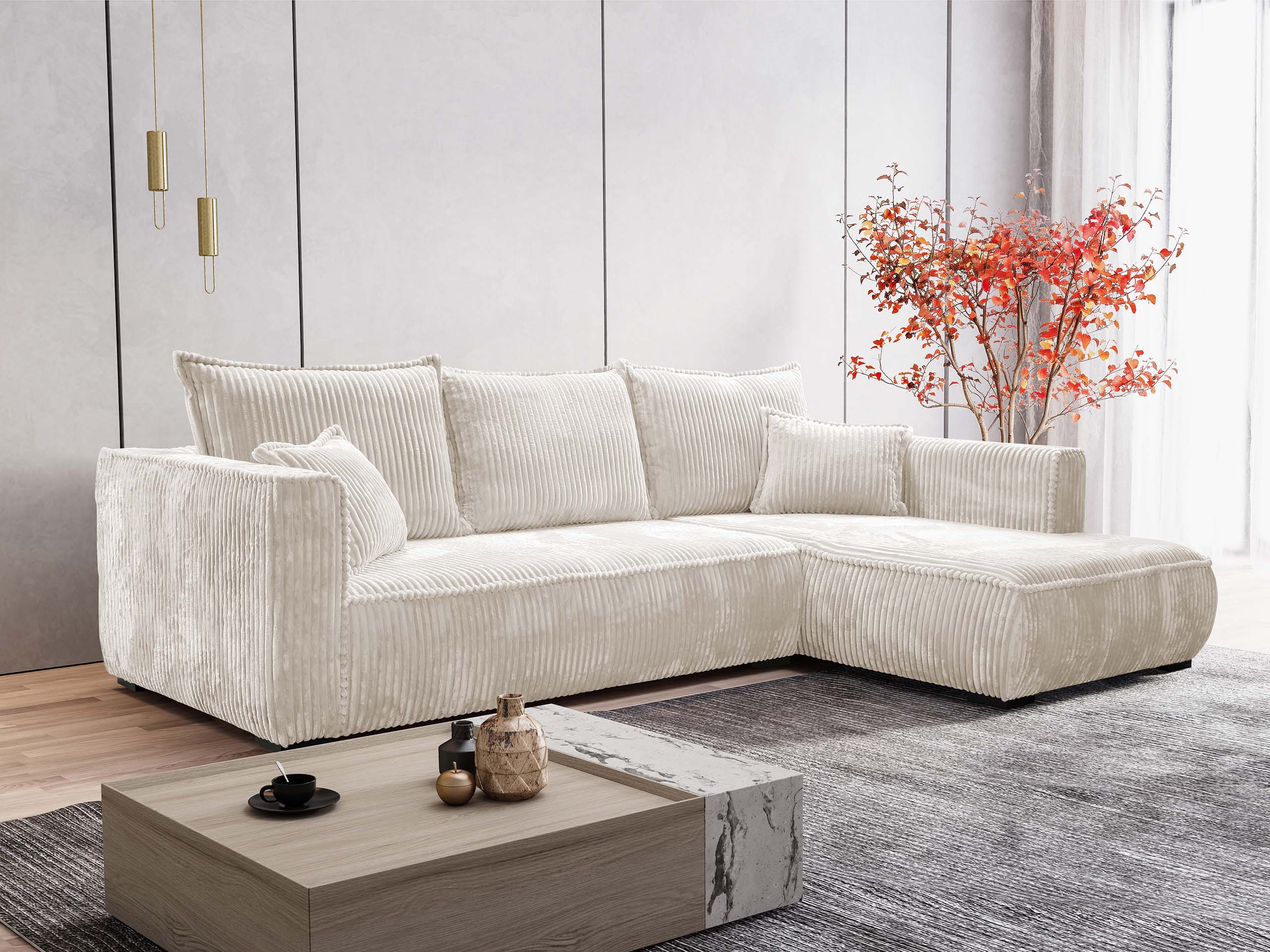 Divano angolare TrendyNest Circas (Tilia 01)