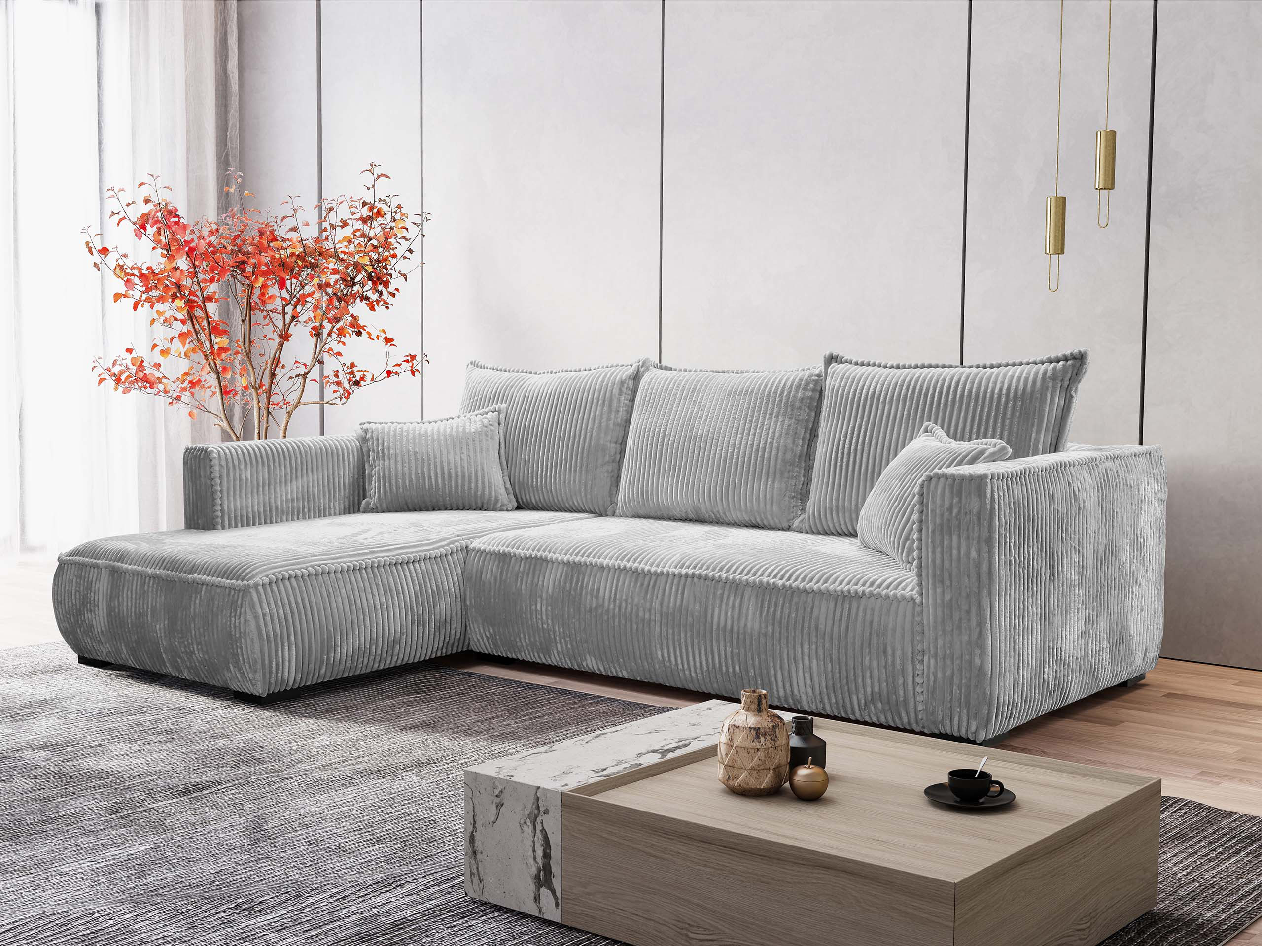 Divano angolare TrendyNest Circas (Tilia 86)