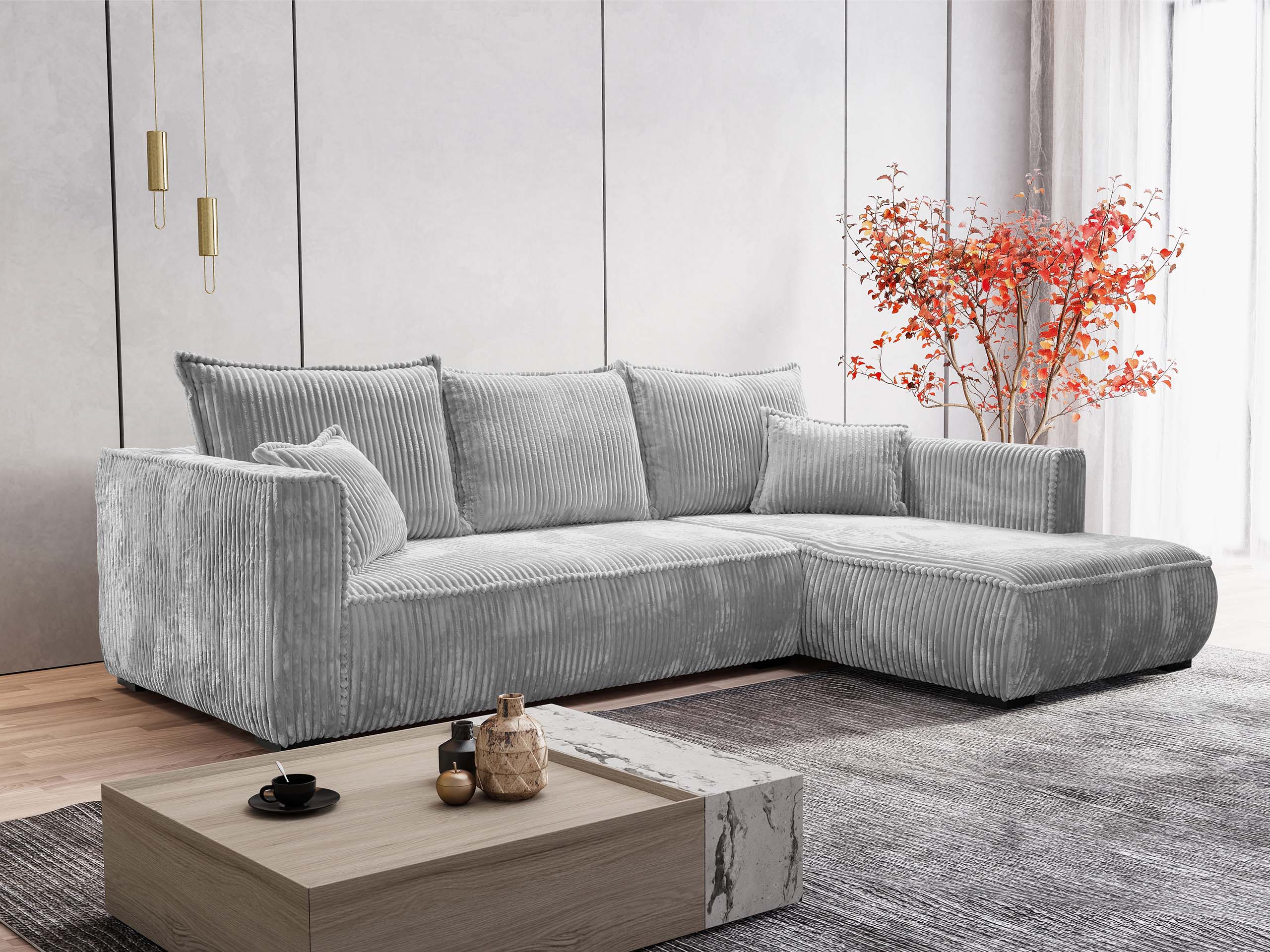 Divano angolare TrendyNest Circas (Tilia 86)