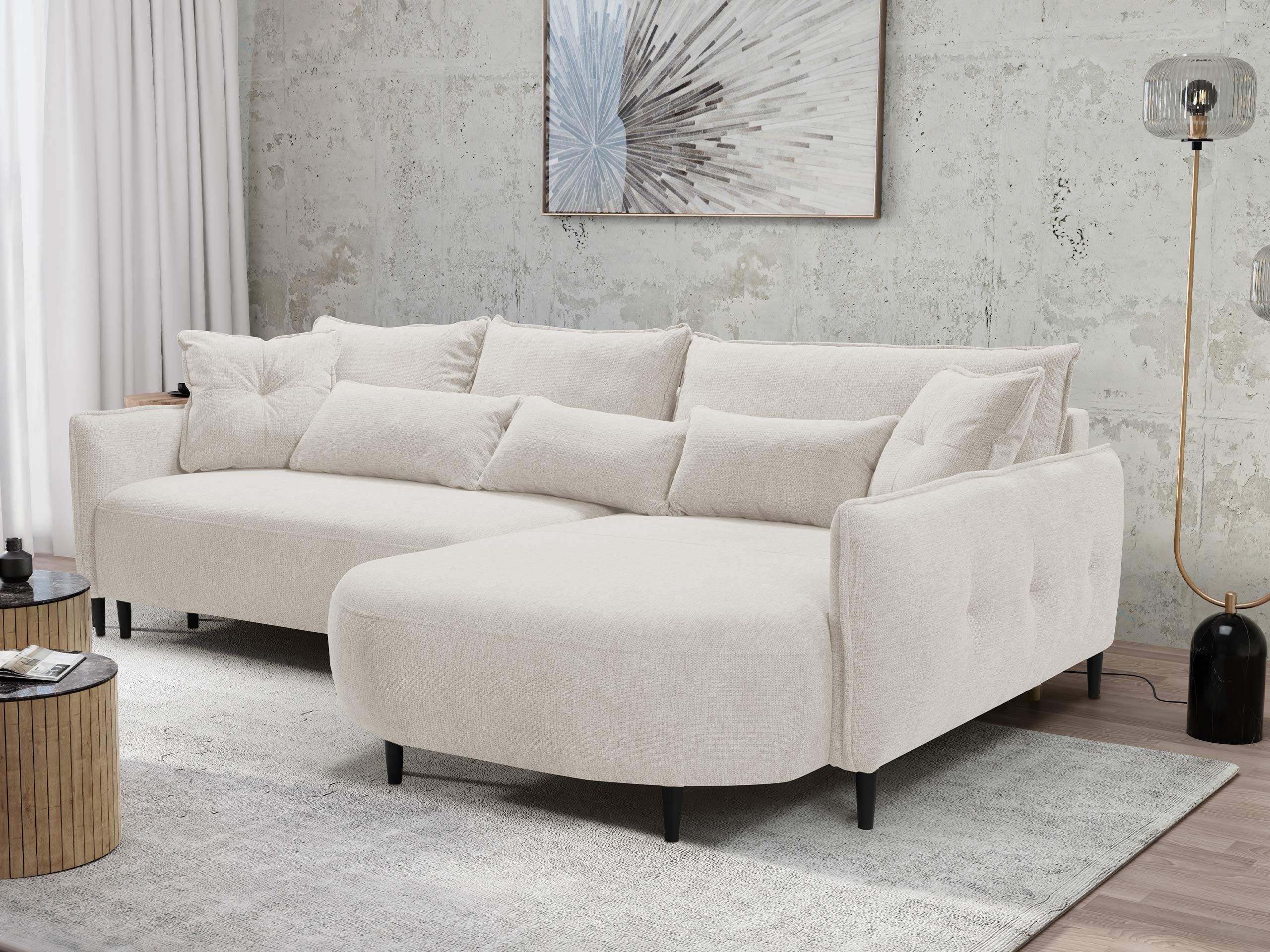 Divano angolare TrendyNest Prunal (Glow 01)