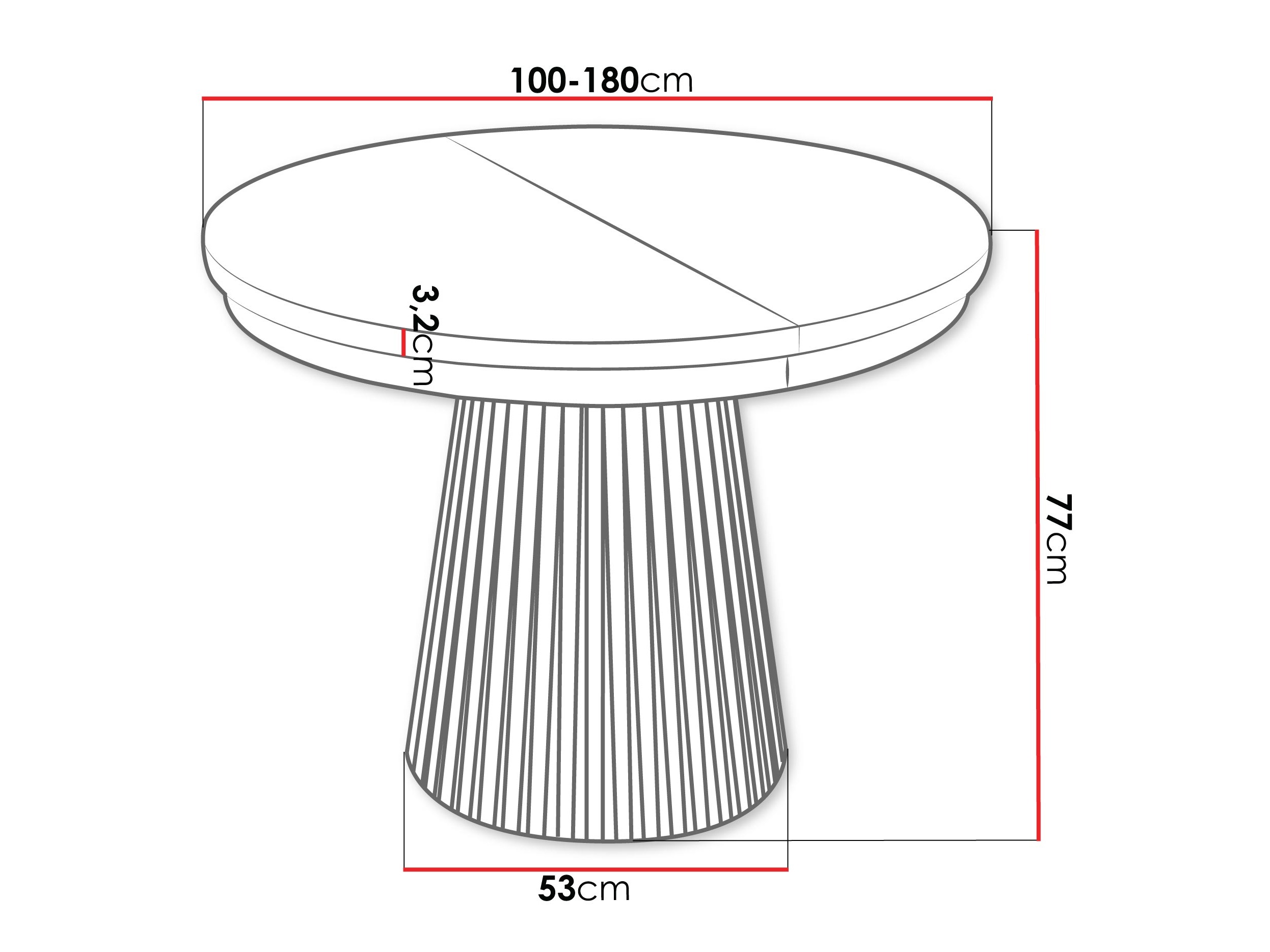Tavolo Stanton 152 (Cachemire)