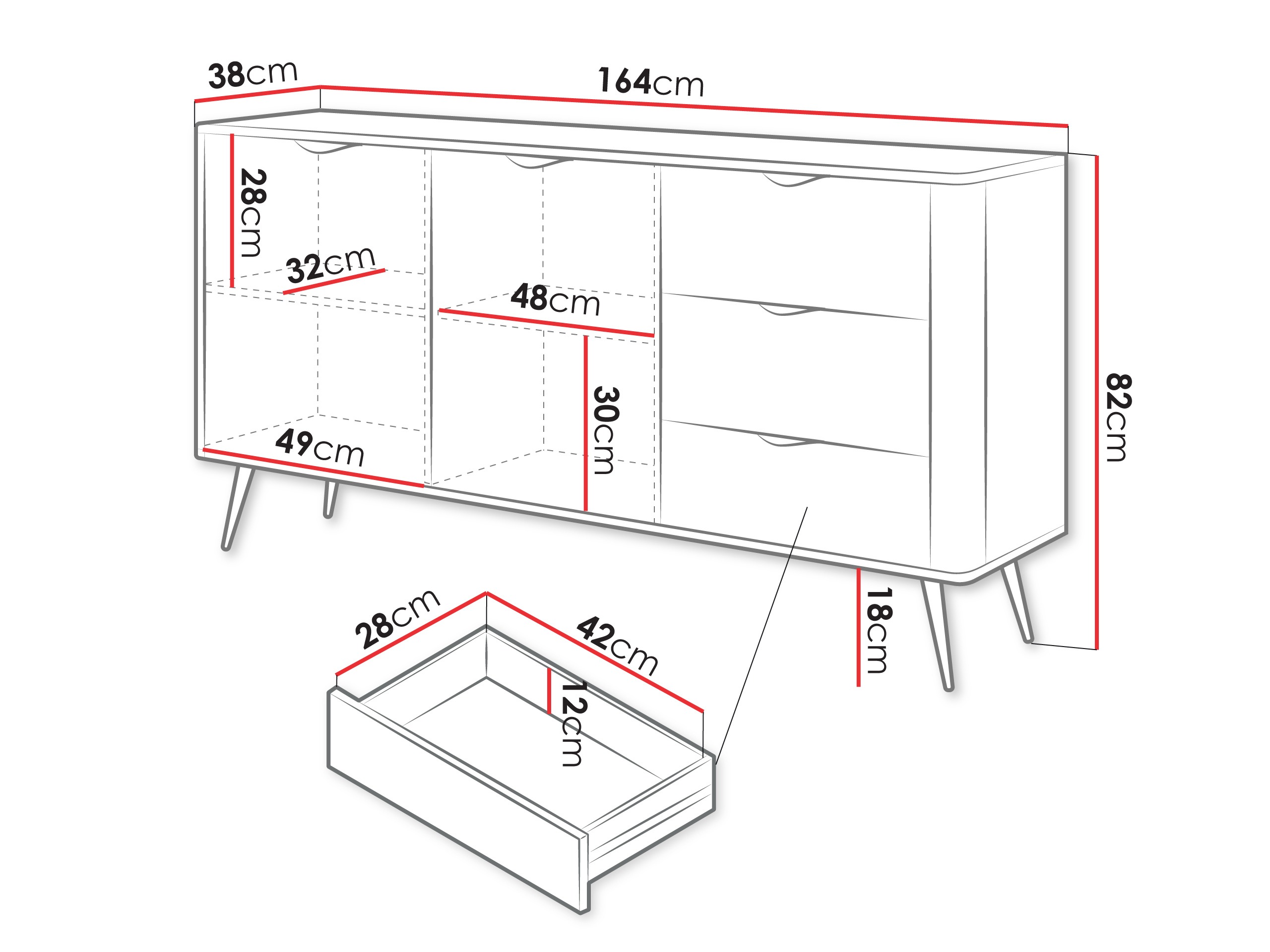 Cassettiera Lectum I (Beige)