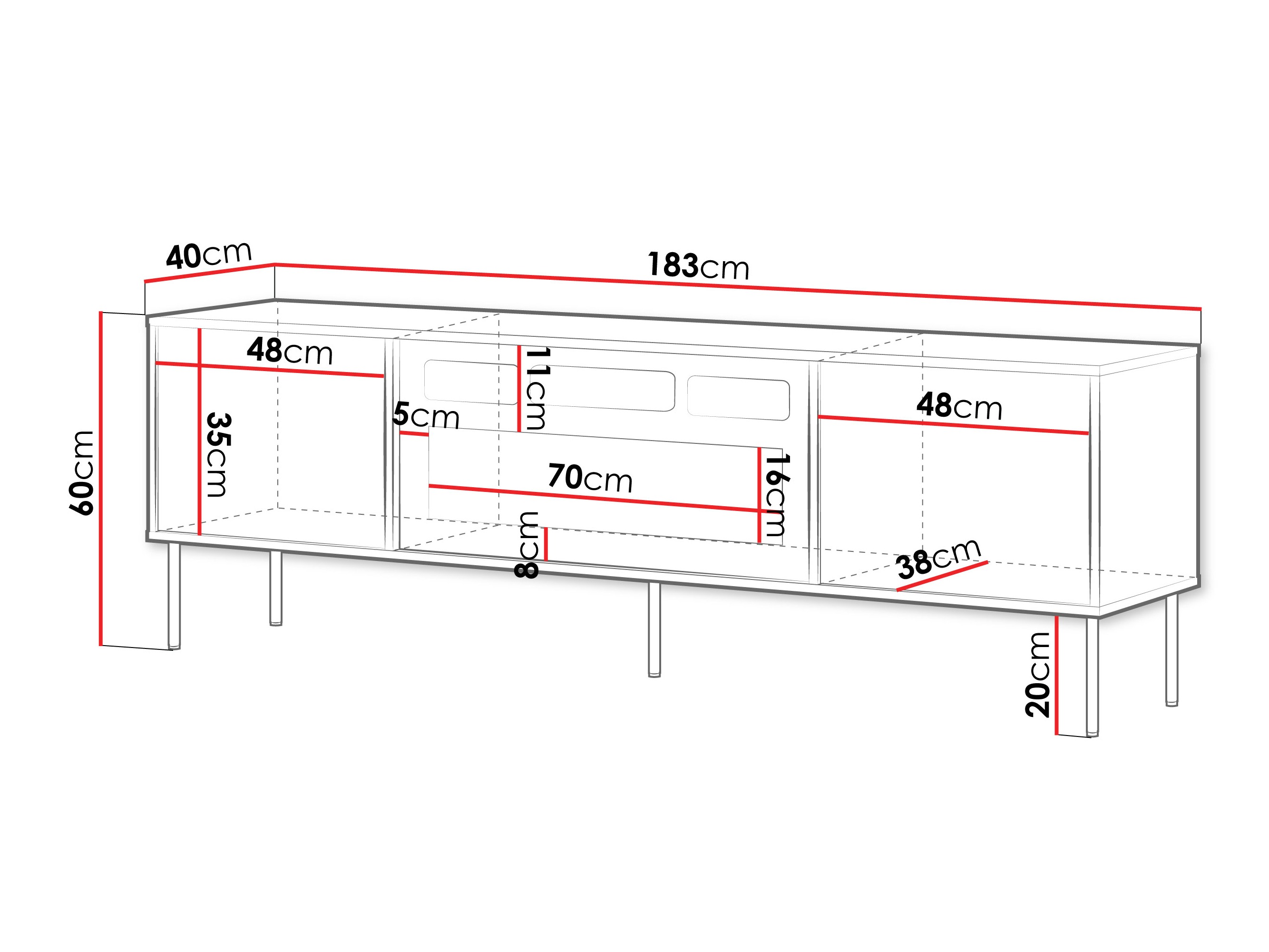 Scaffale Merevai 106 (Cachemire)