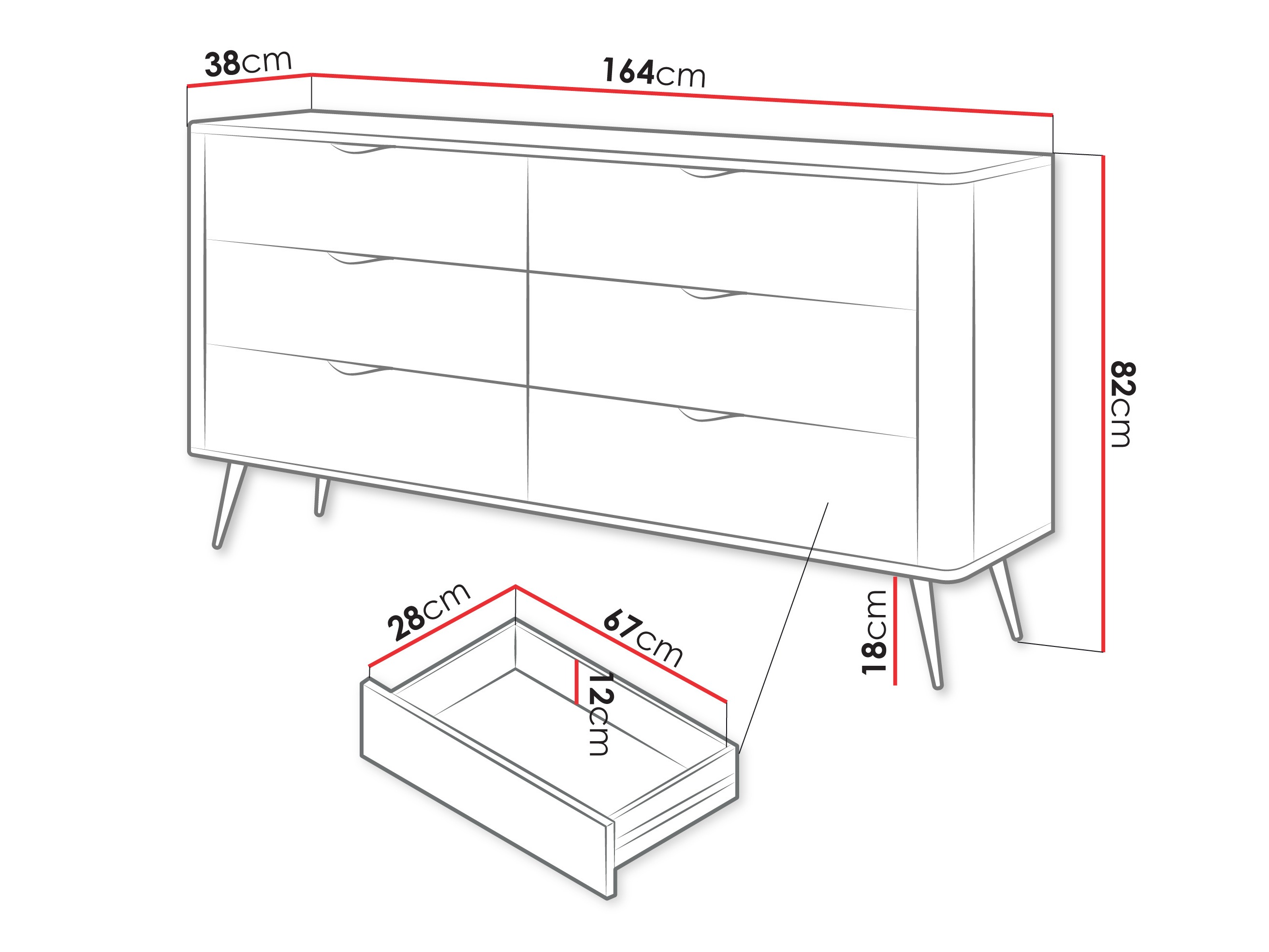 Cassettiera Lectum II (Beige)