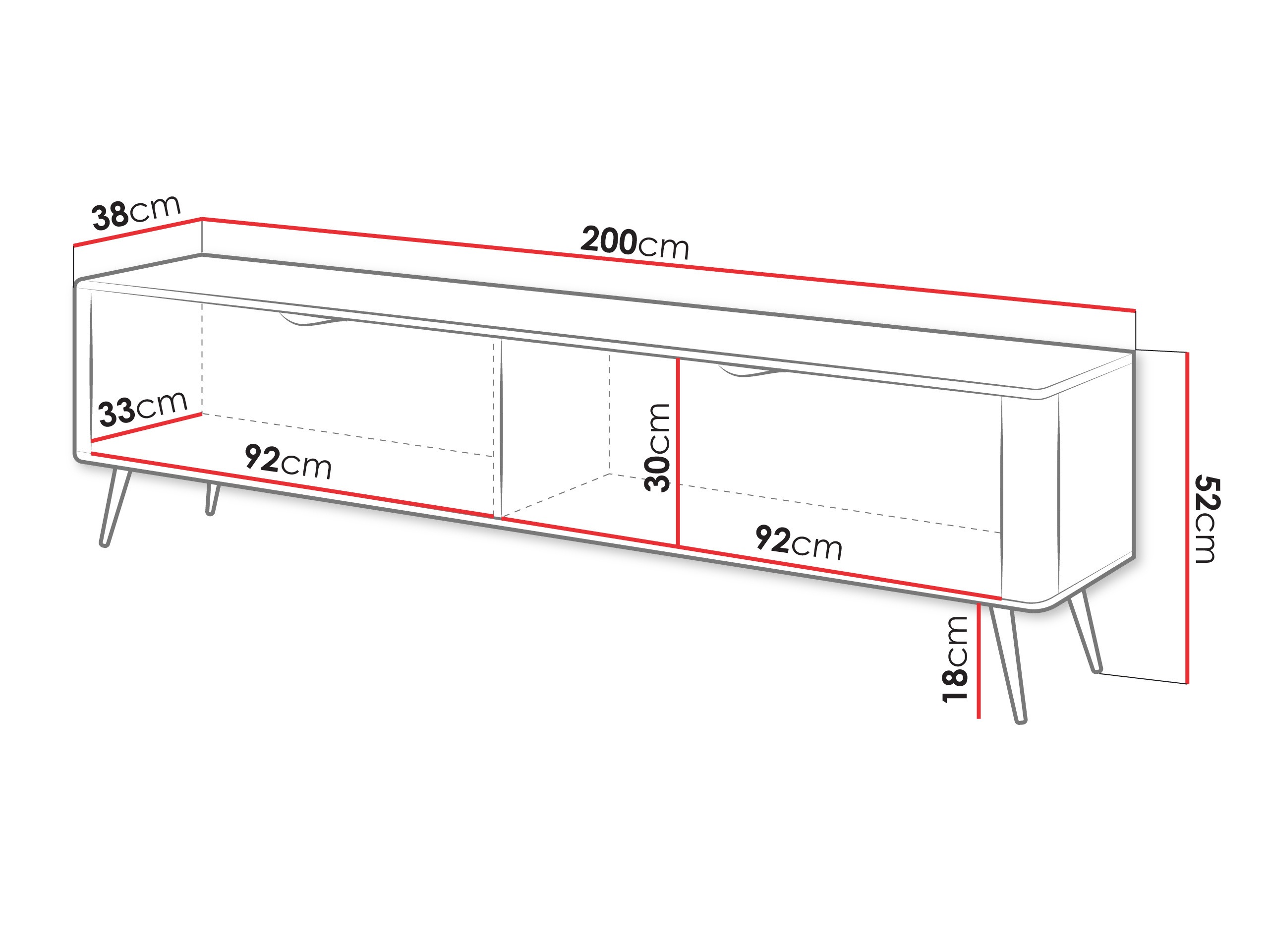 Mobile porta TV Lectum I (Beige)