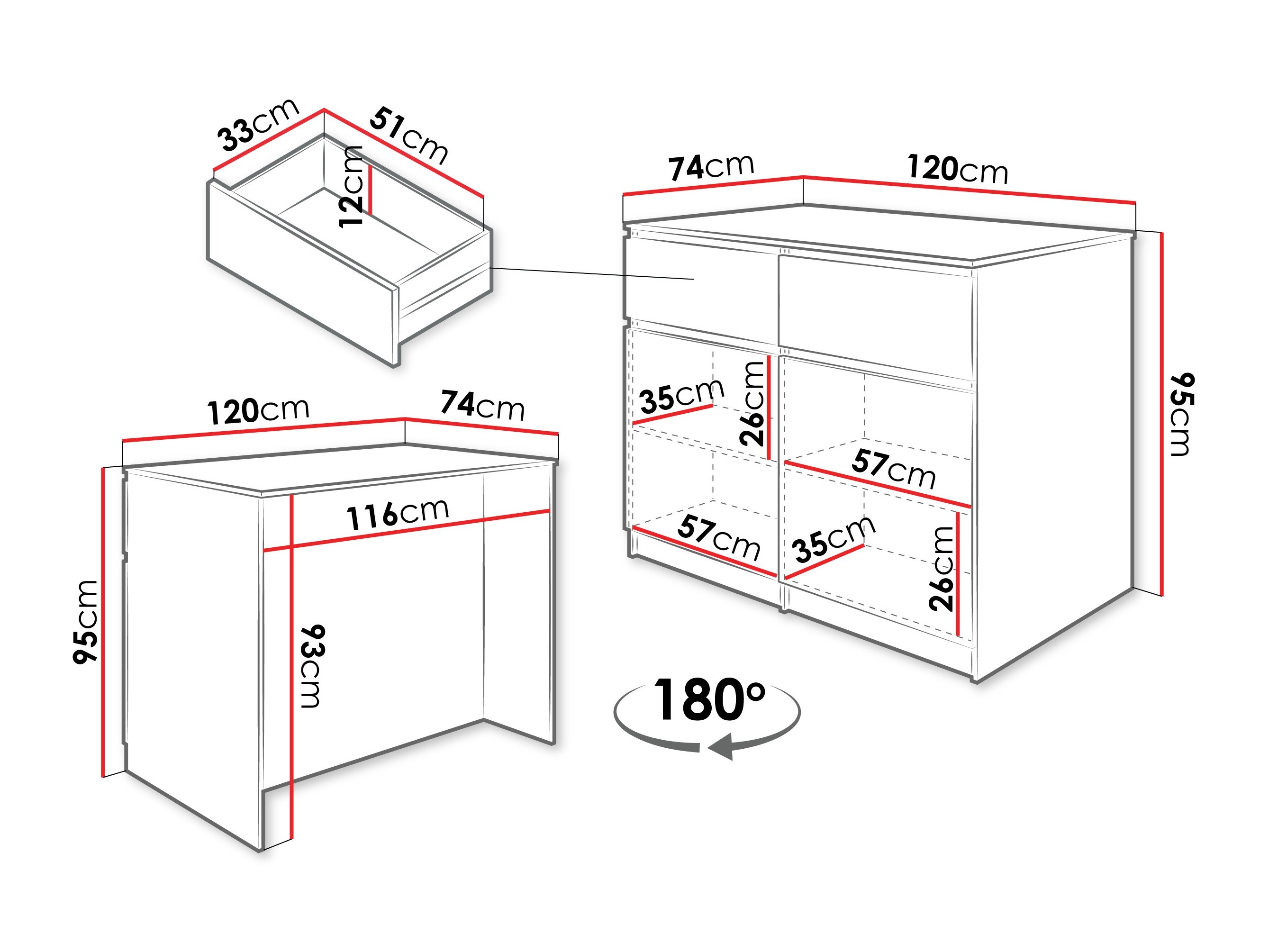 Isola della cucina Comfivo 504 (Bianco)