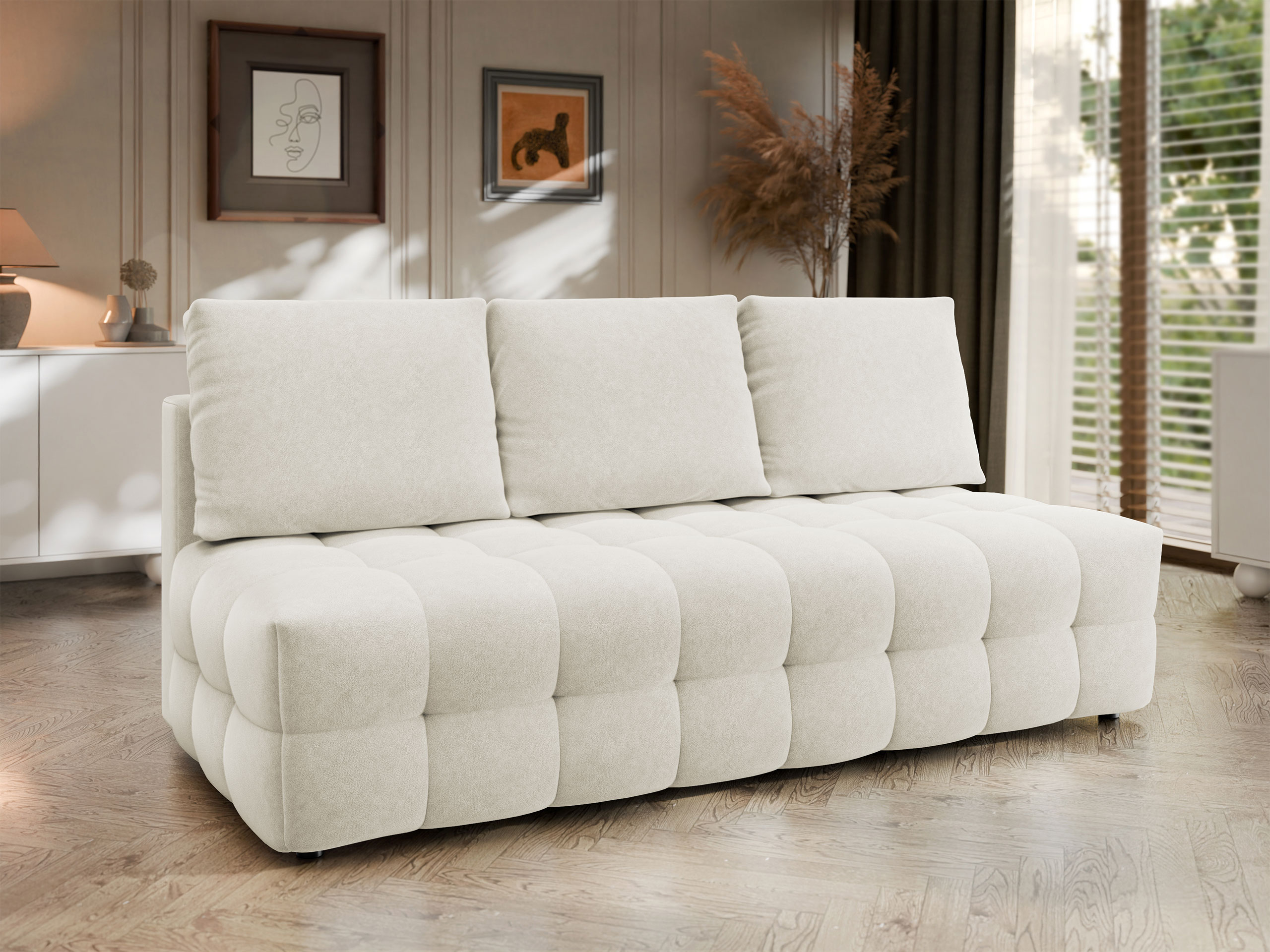 Divano letto Temple 133 (Velo 621)