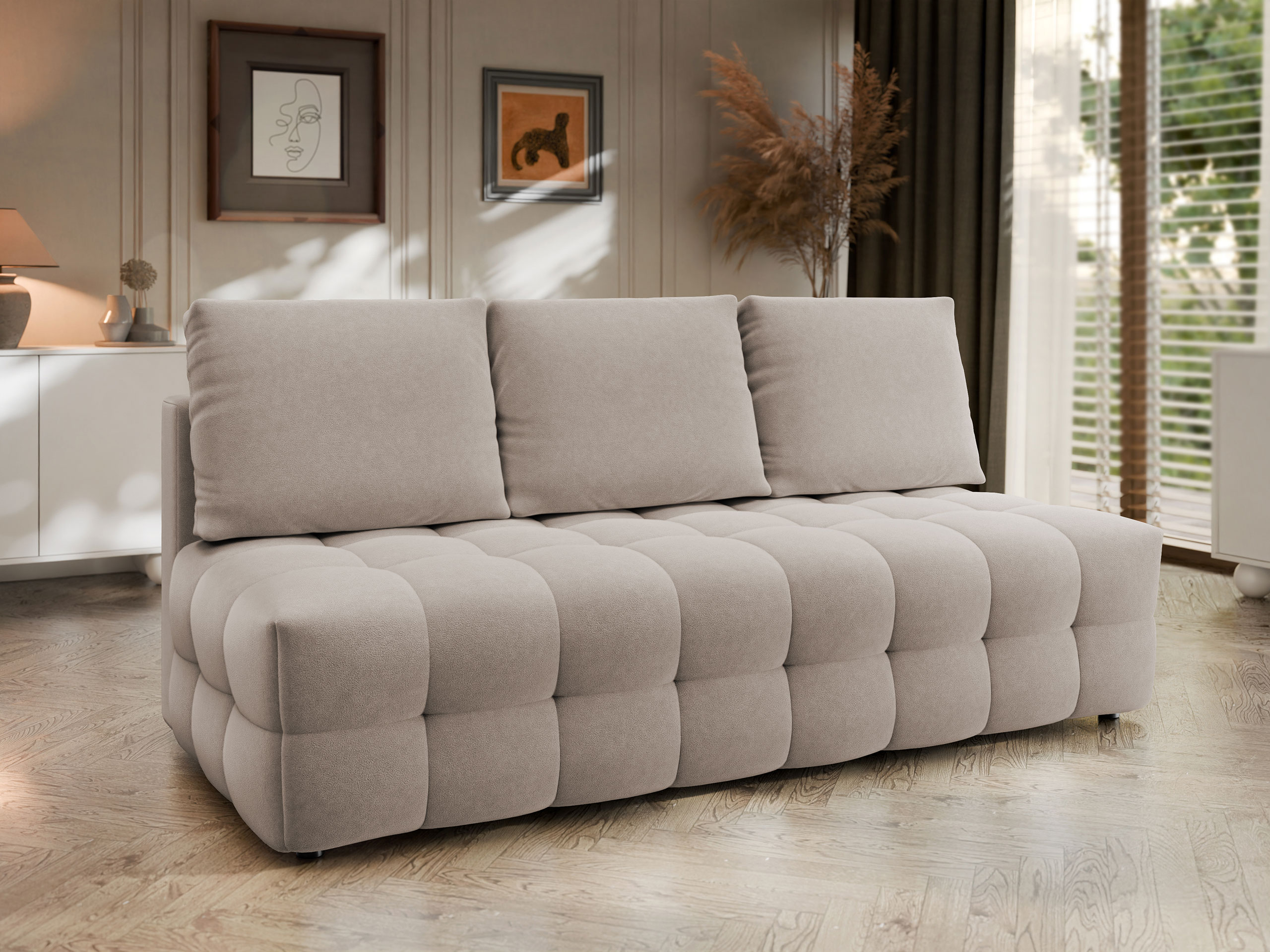 Divano letto Temple 133 (Velo 623)