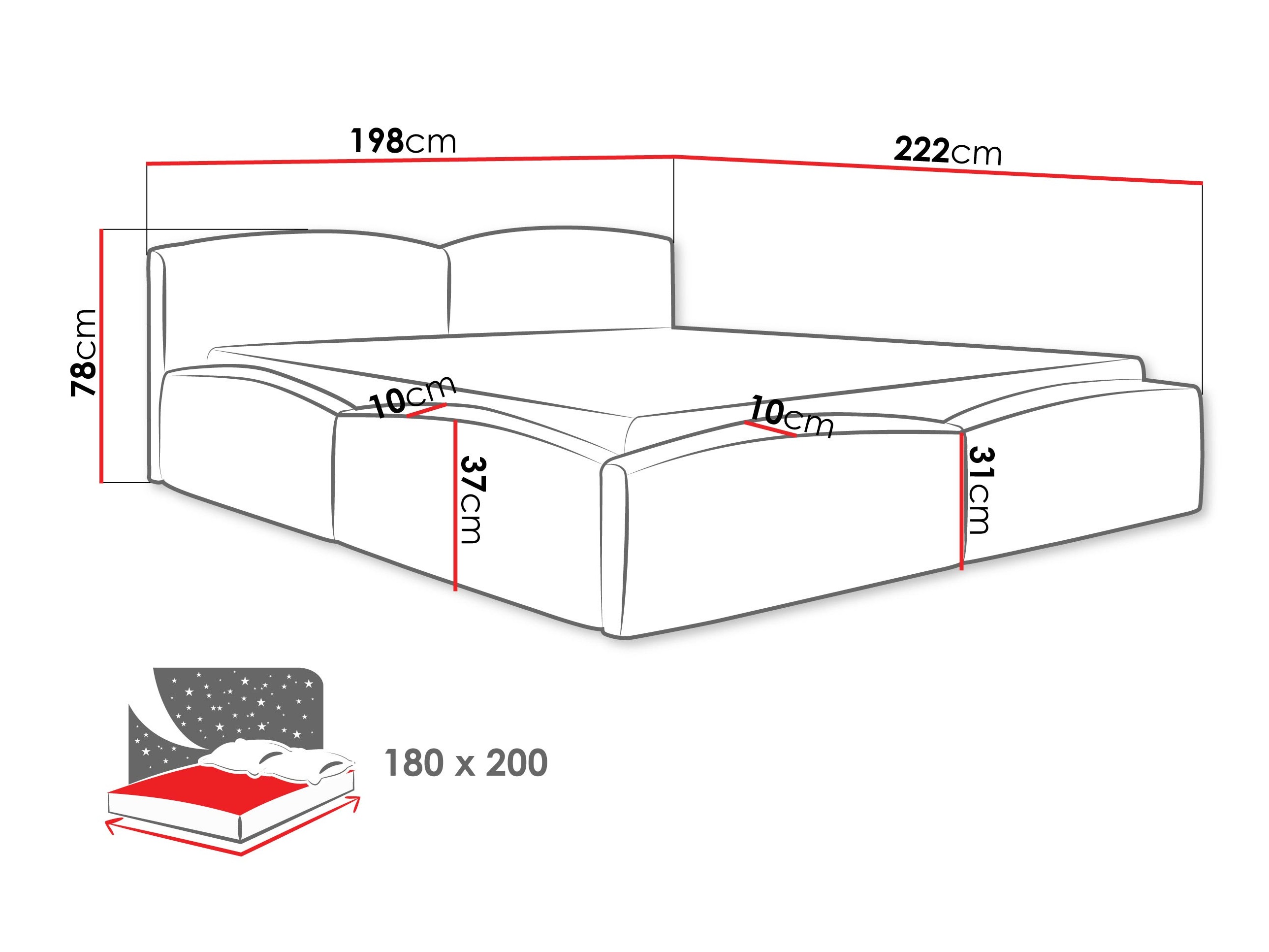 Letto TrendyNest Titis (Lumo 30)