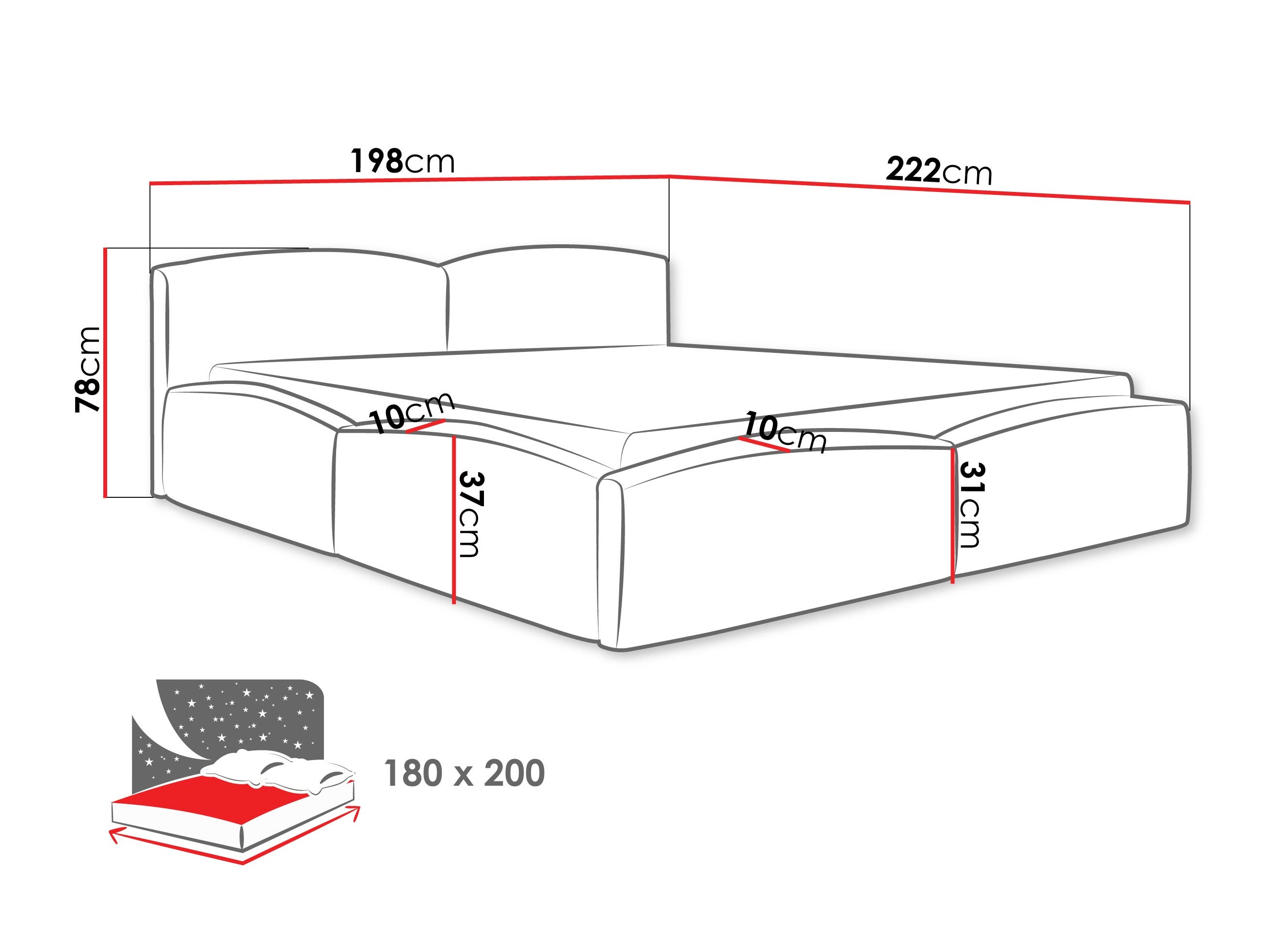 Letto TrendyNest Titis (Margo 227.09)