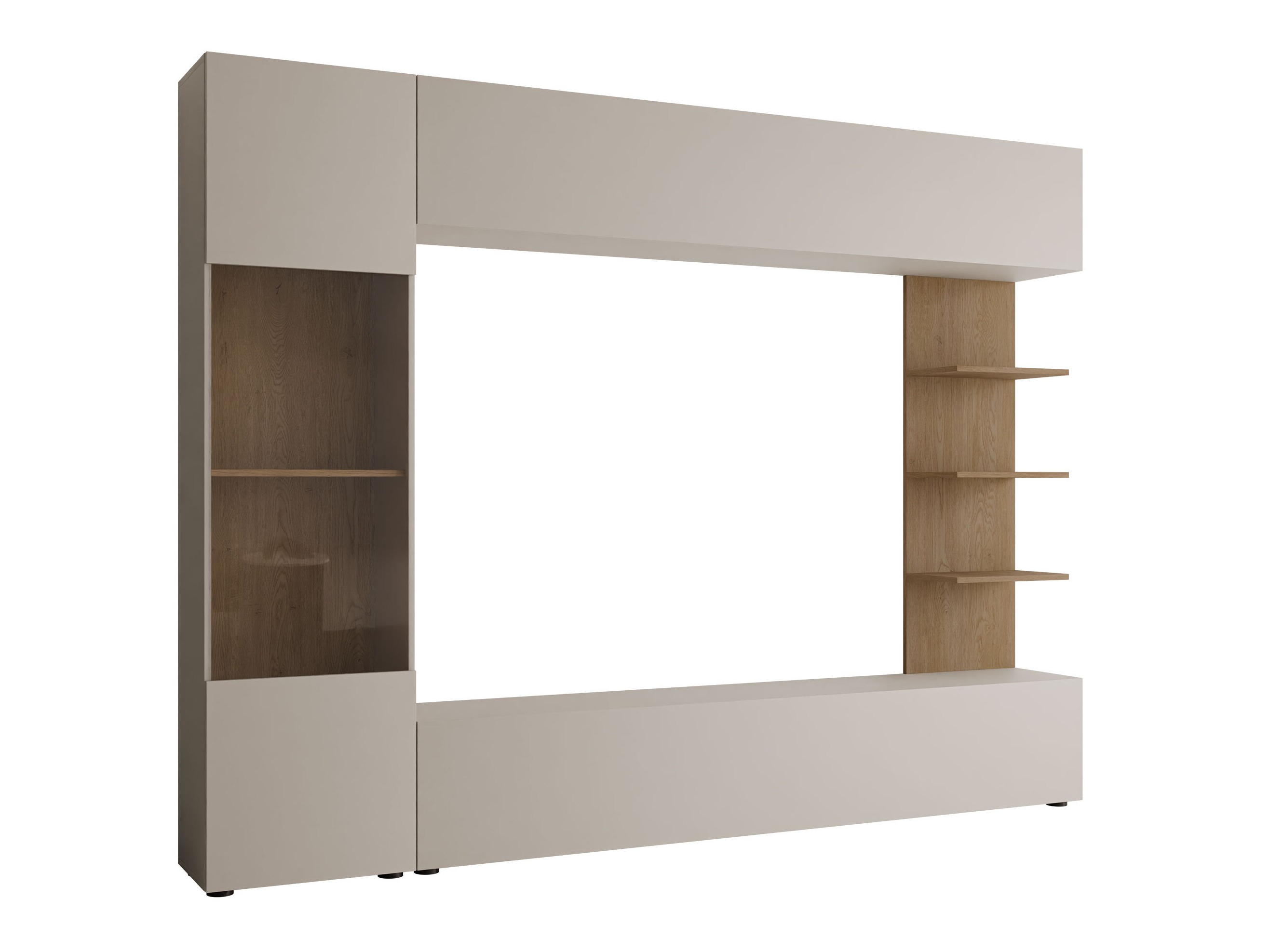 Parete attrezzata Comfivo Animus (Cachemire + Quercia)