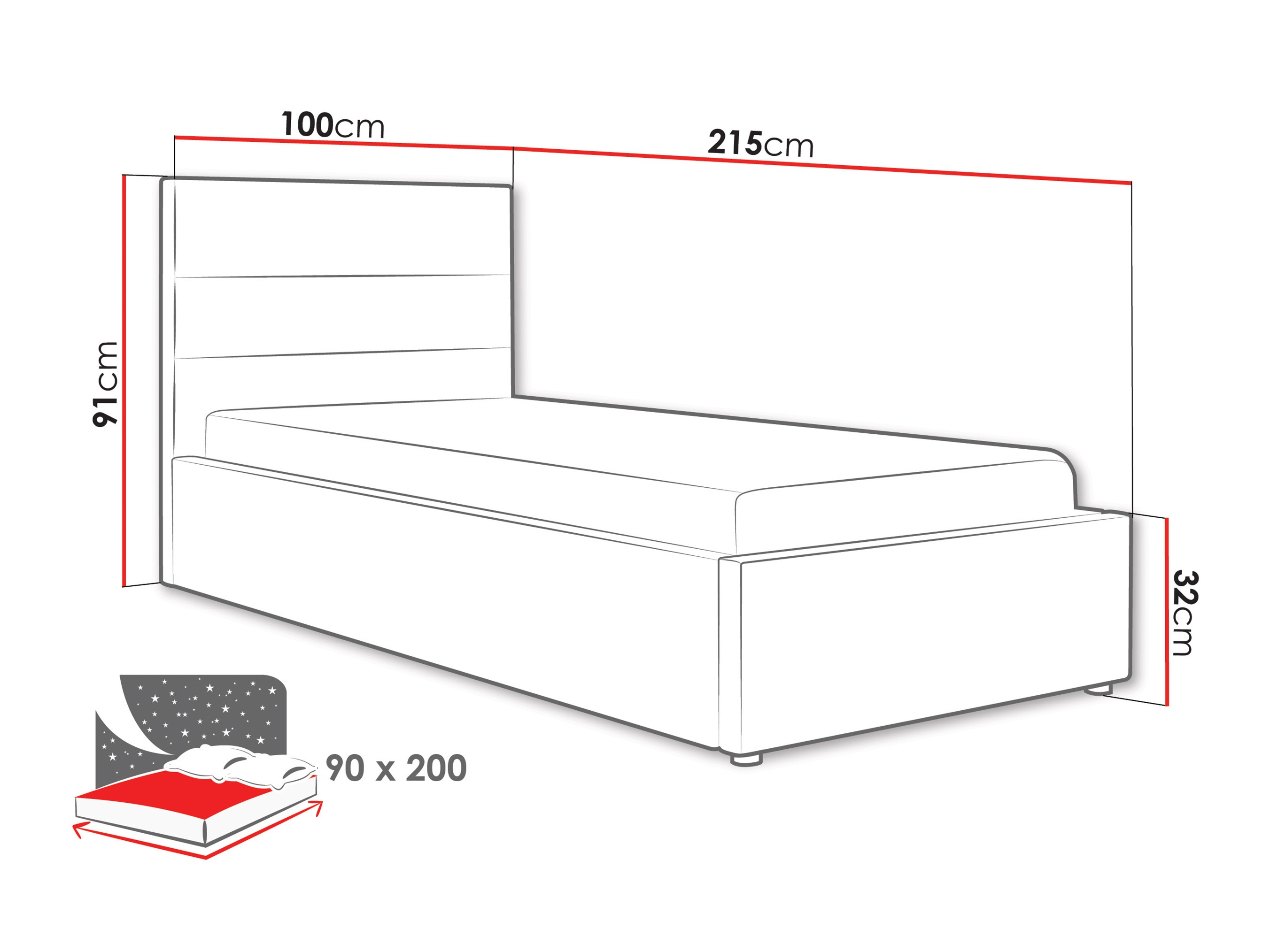 Letto Comfivo Fabos II (Hlr 19)