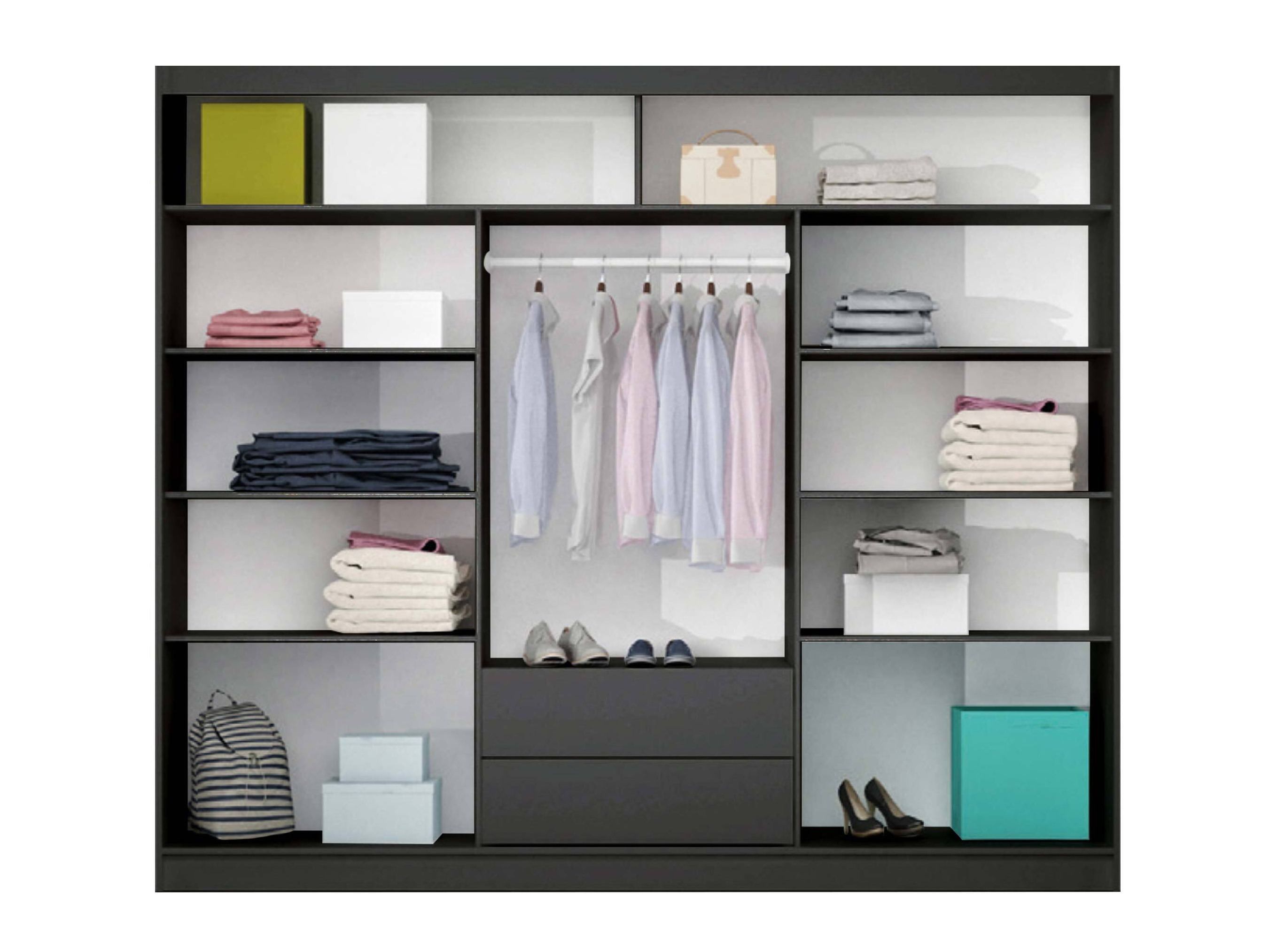 Armadio Honolulu 102 (Grafite)