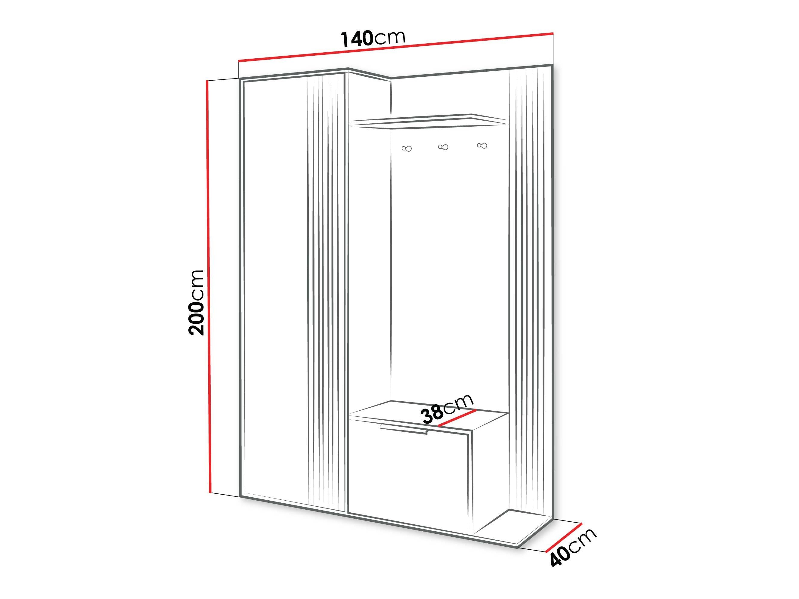 Set arredo da corridoio Honolulu 250