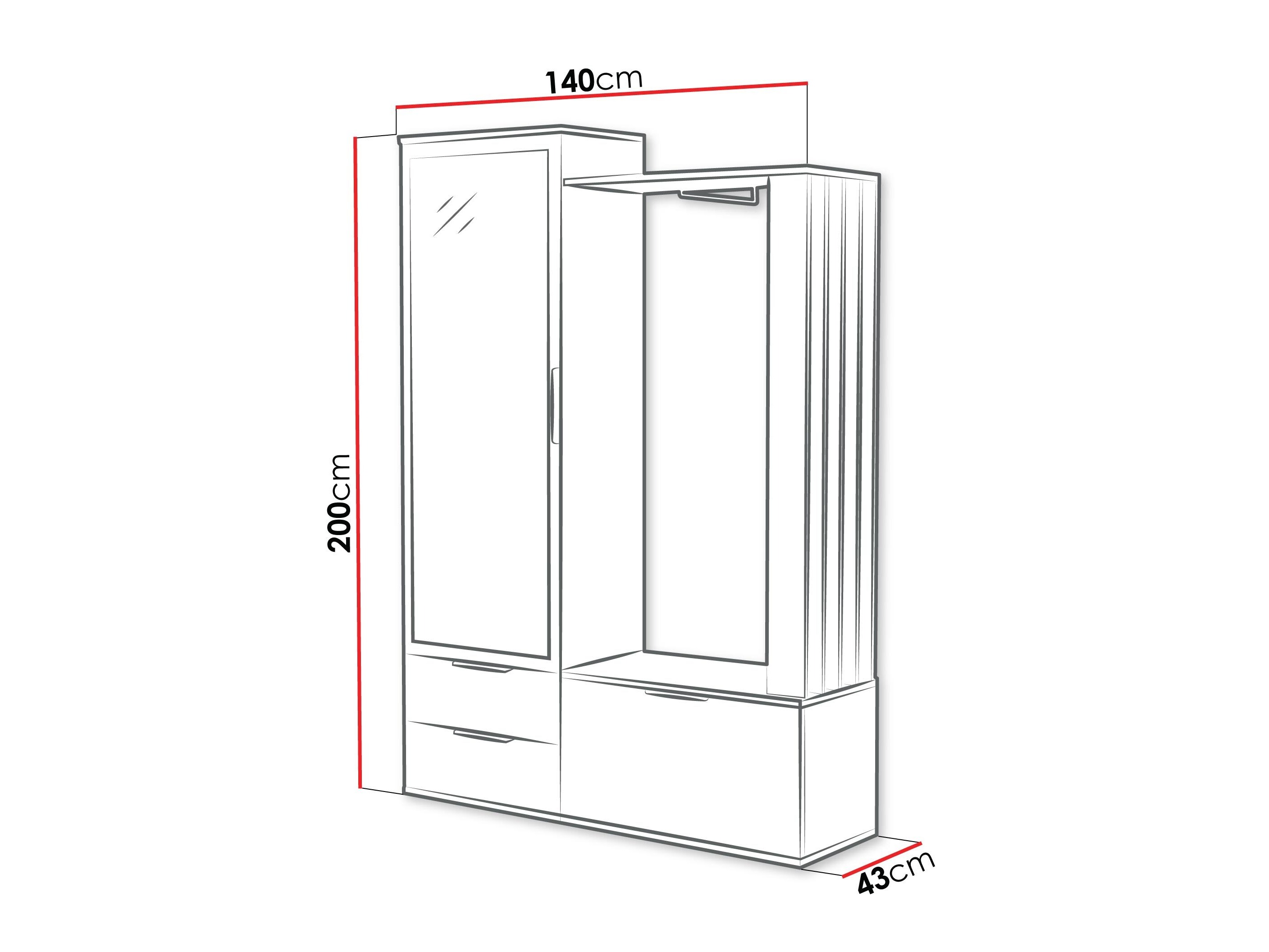 Set arredo da corridoio Honolulu 262
