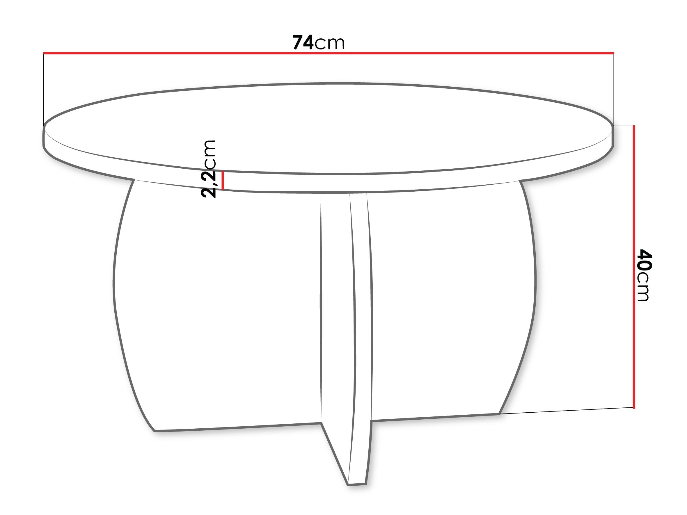 Tavolino da caffè Comfivo Pagas (Noce)