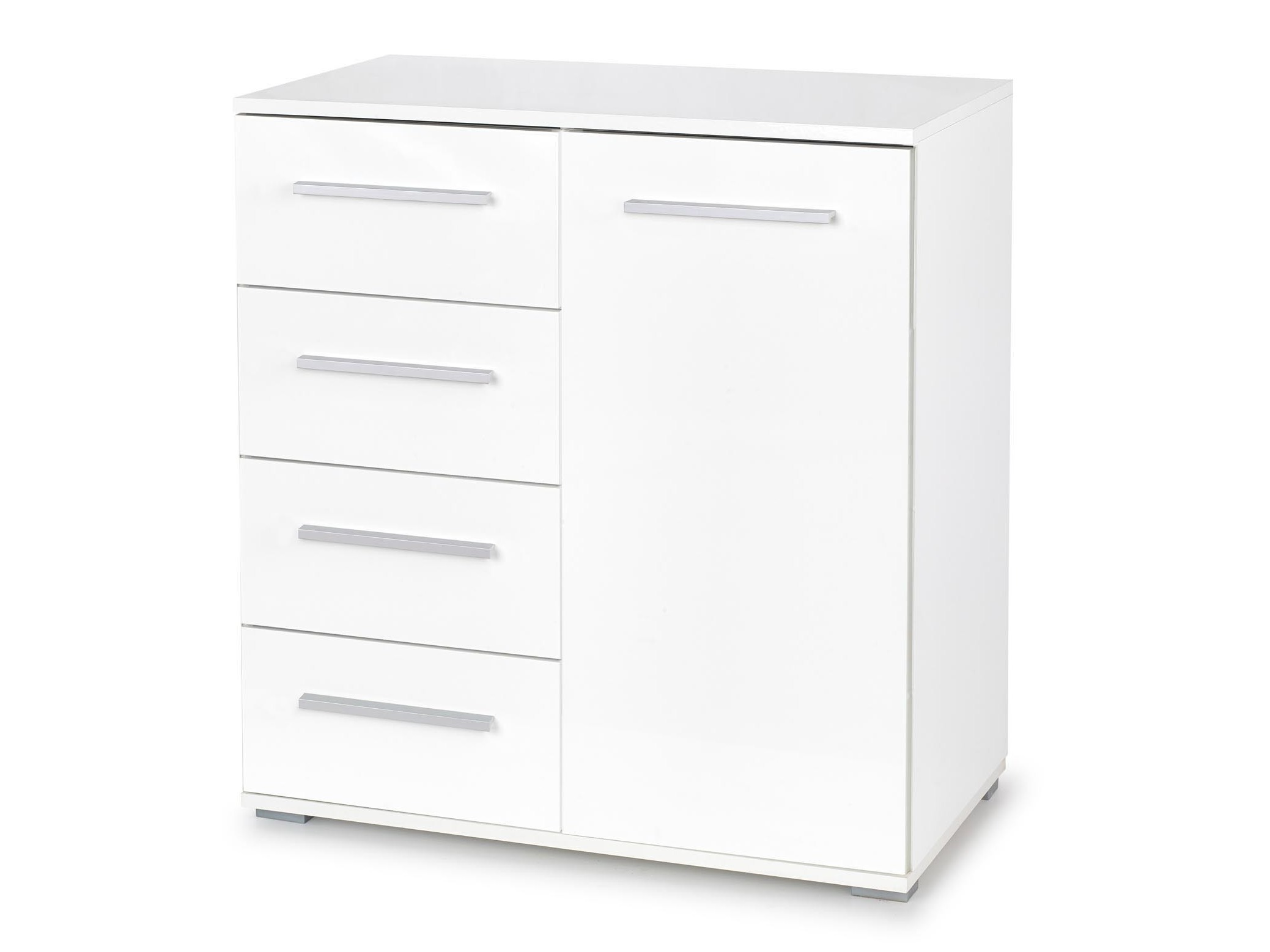 Cassettiera Cirveso 101 (Bianco + Bianco lucido)