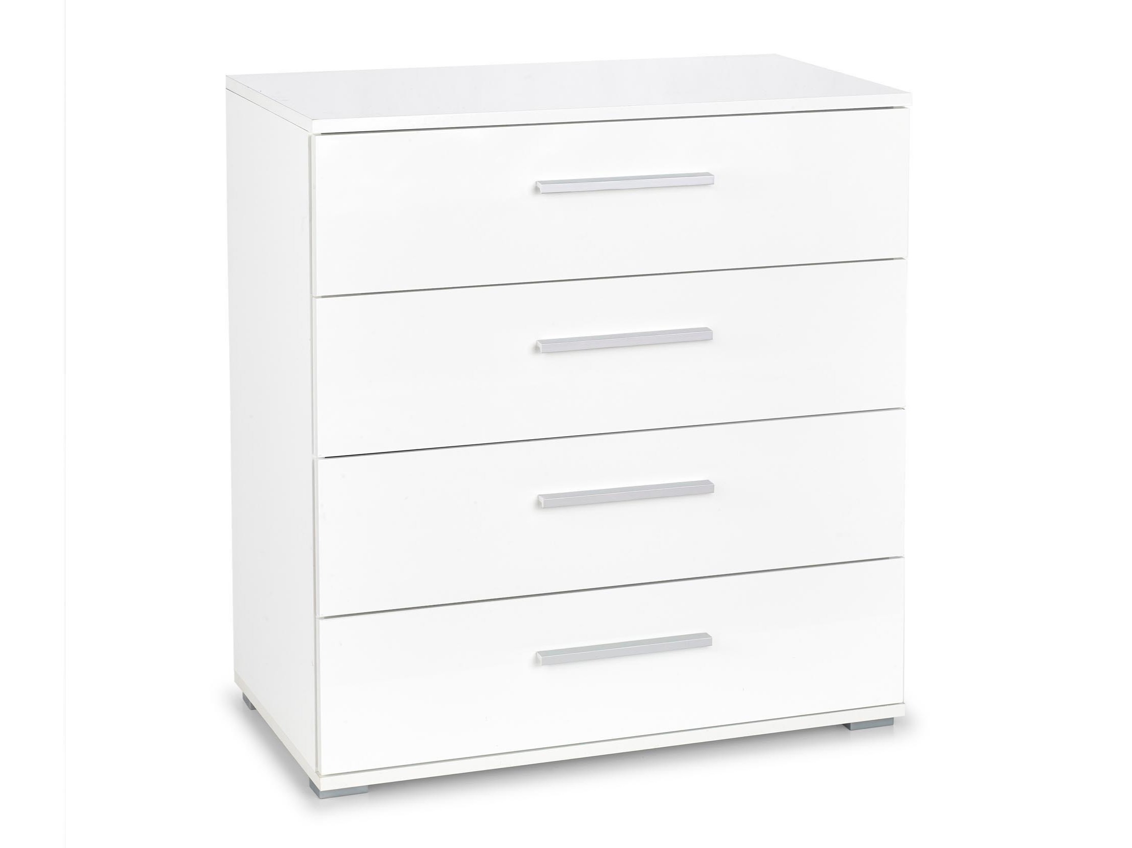 Cassettiera Cirveso 102 (Bianco + Bianco lucido)