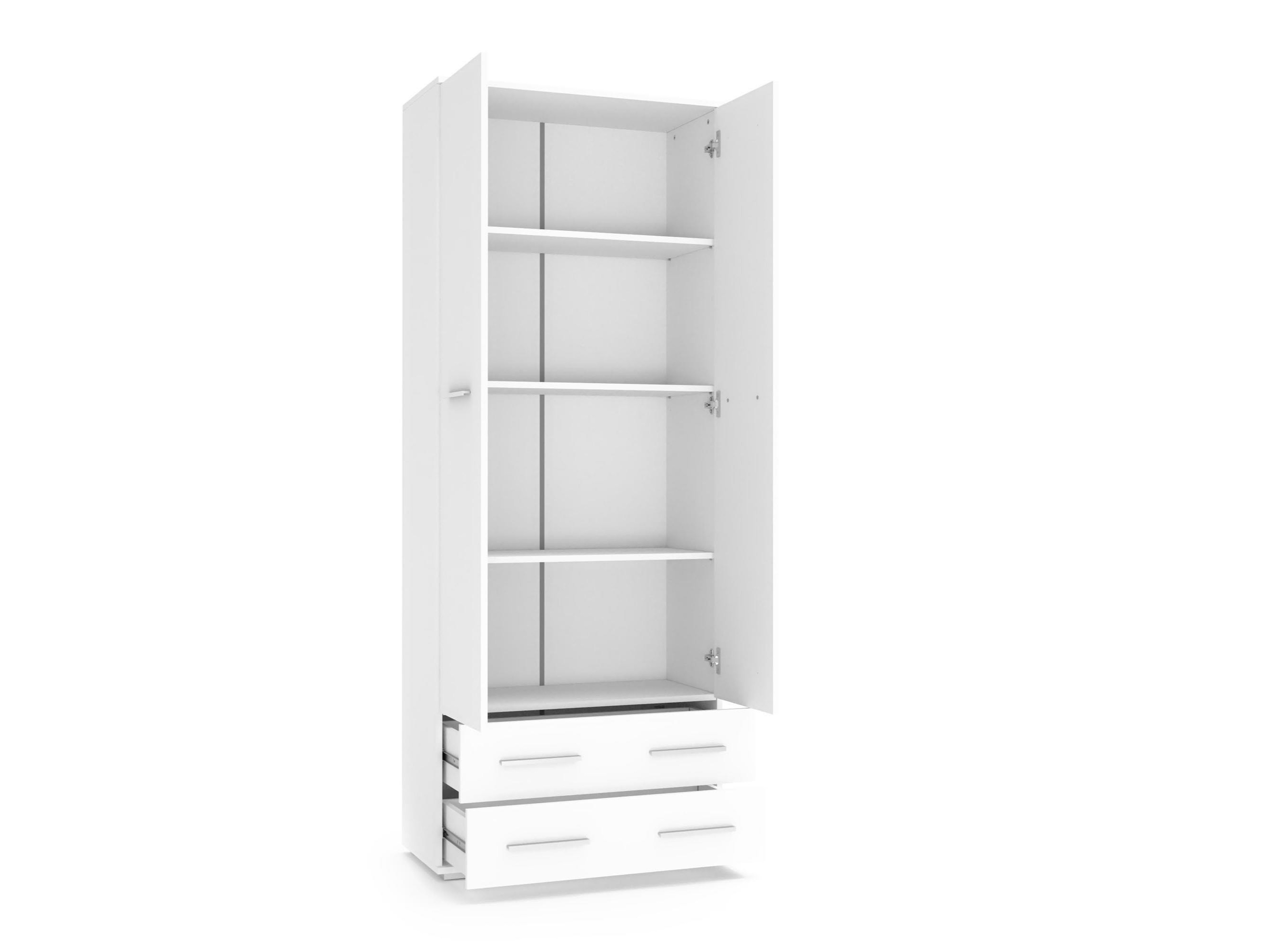 Scaffale Cirveso 107 (Bianco + Bianco lucido)